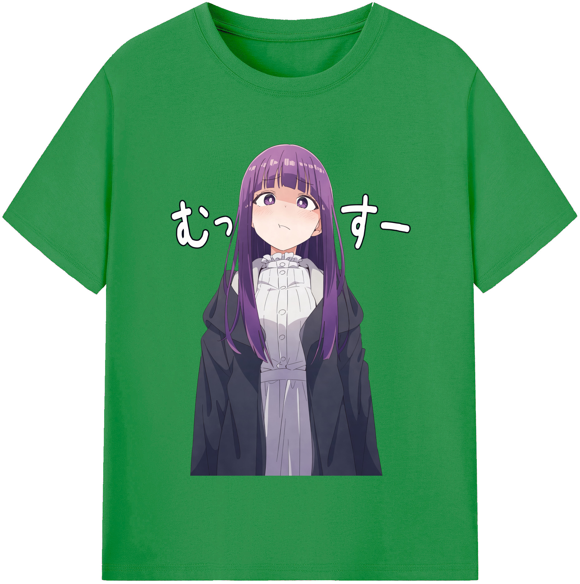 （画像用） 葬送のフリーレン Frieren レディースカジュアルプリントTシャツ（綿100％）