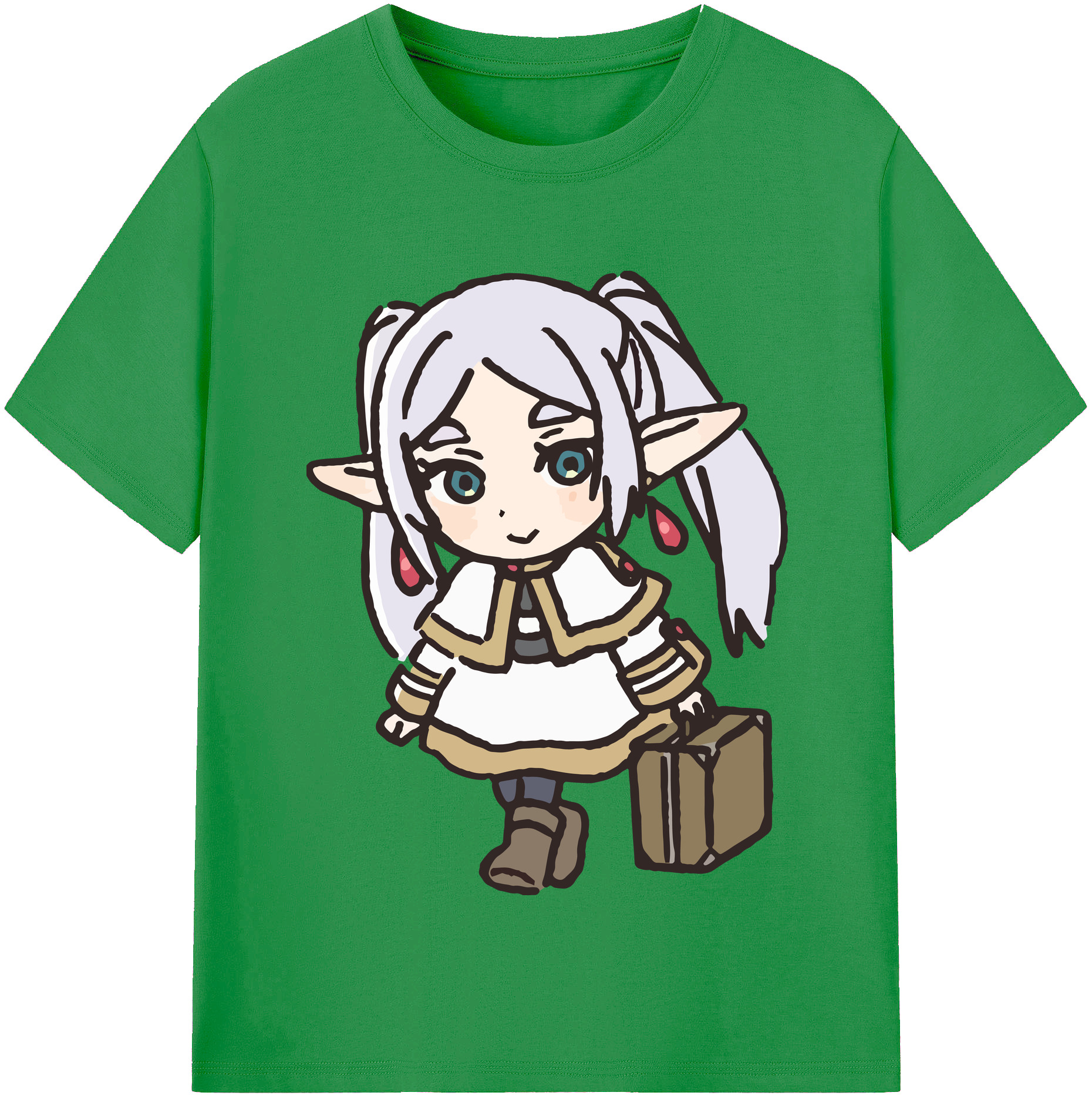 （画像用） 葬送のフリーレン Frieren レディースカジュアルプリントTシャツ（綿100％）