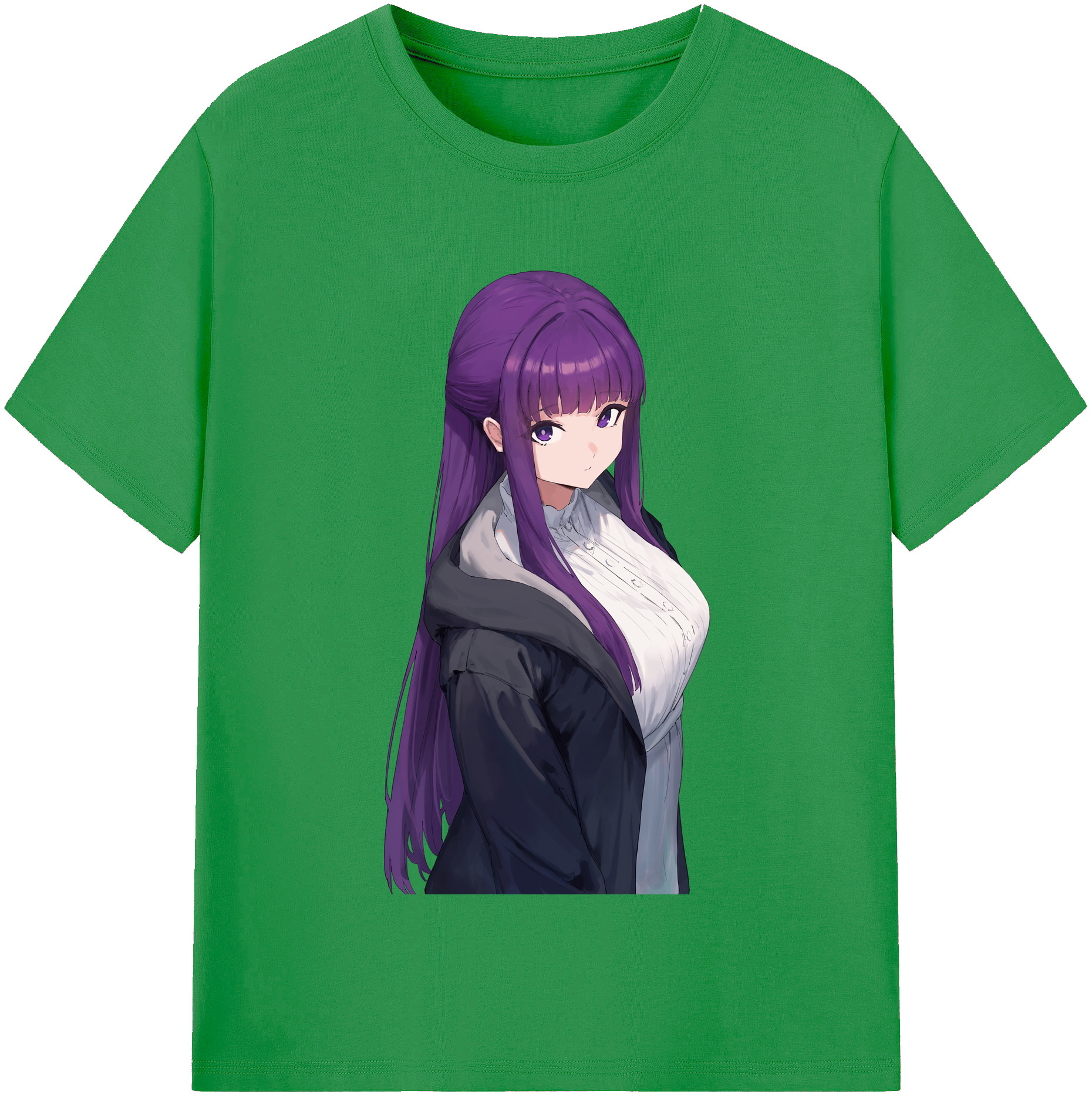 （画像用） 葬送のフリーレン Frieren レディースカジュアルプリントTシャツ（綿100％）