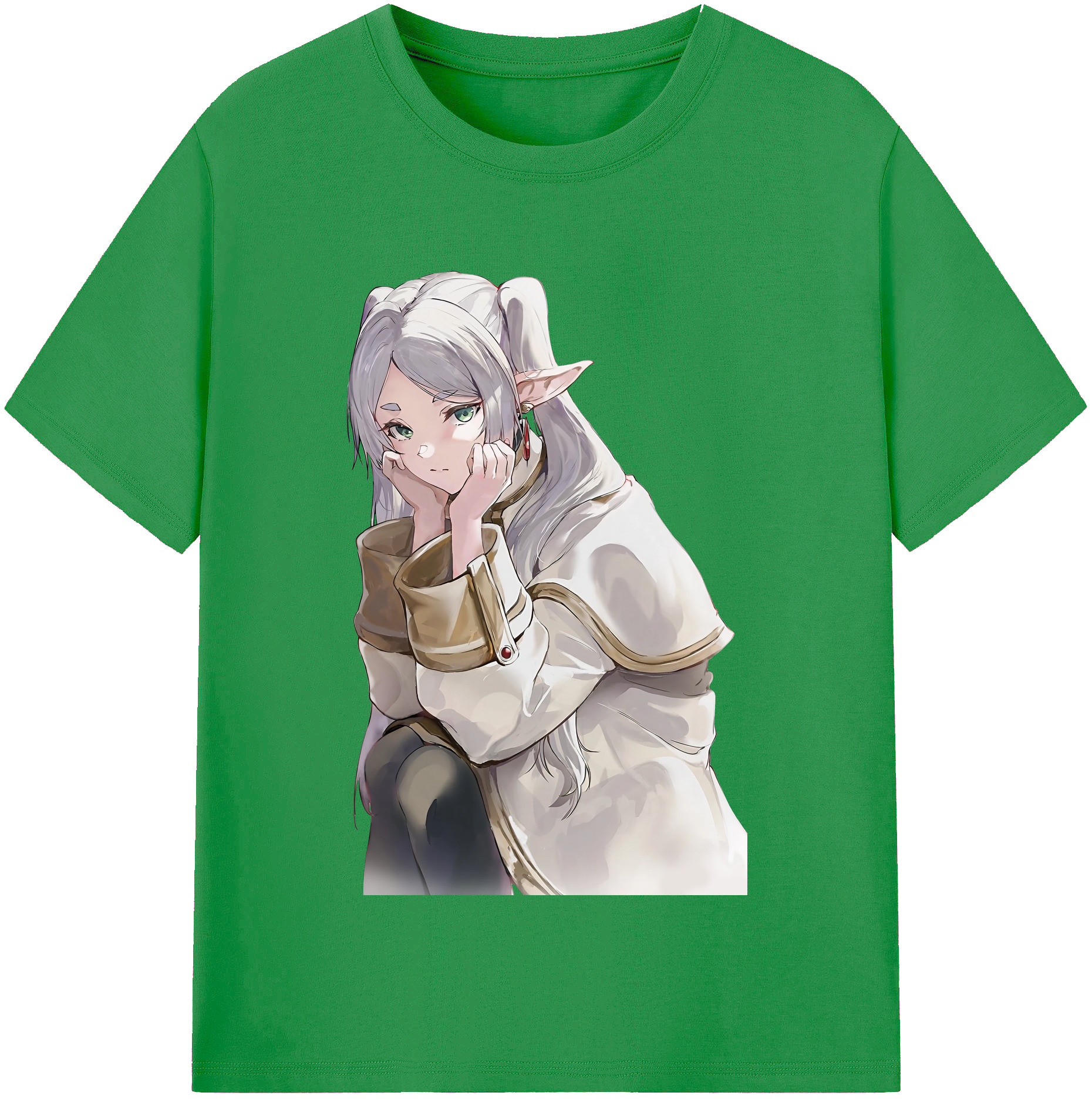 （画像用） 葬送のフリーレン Frieren レディースカジュアルプリントTシャツ（綿100％）