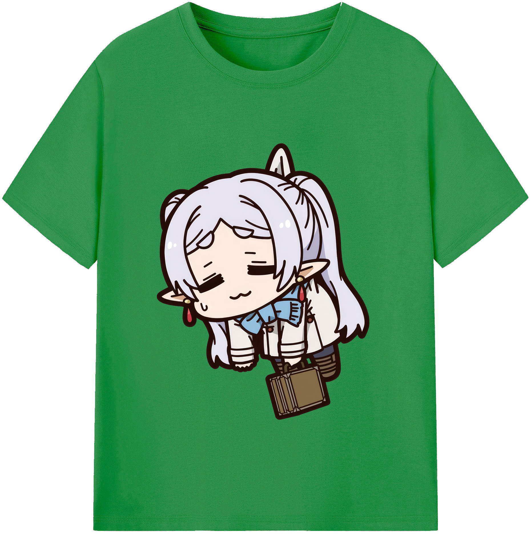 （画像用） 葬送のフリーレン Frieren レディースカジュアルプリントTシャツ（綿100％）