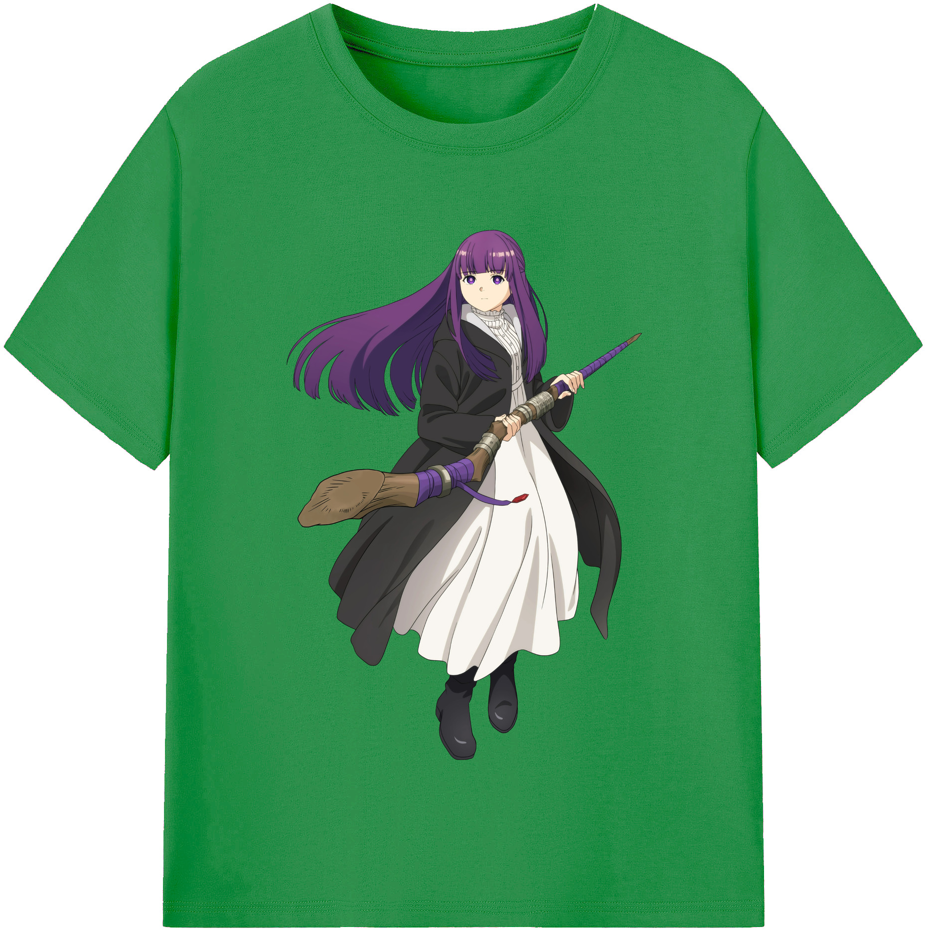 （画像用） 葬送のフリーレン Frieren レディースカジュアルプリントTシャツ（綿100％）