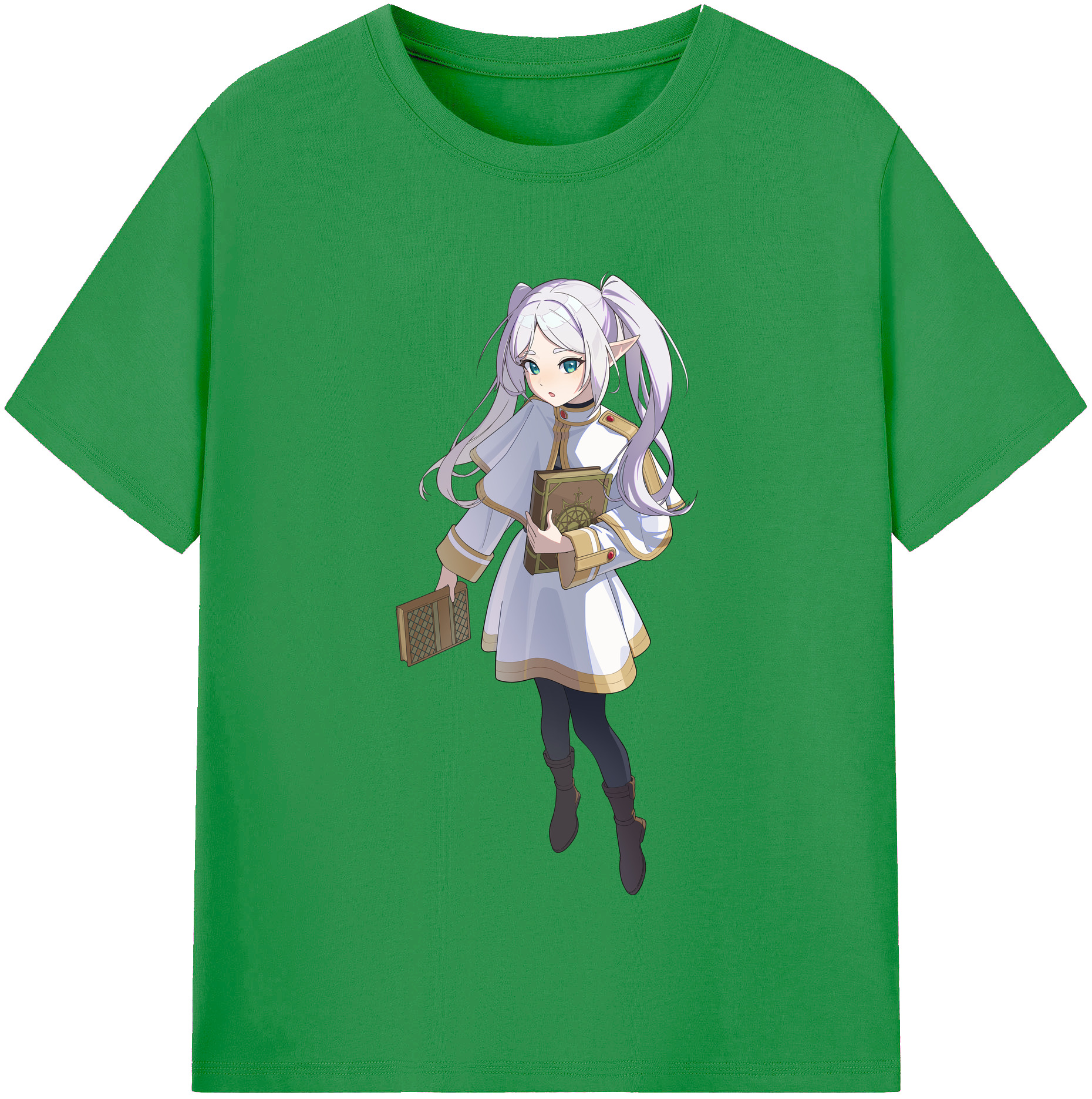 （画像用） 葬送のフリーレン Frieren レディースカジュアルプリントTシャツ（綿100％）