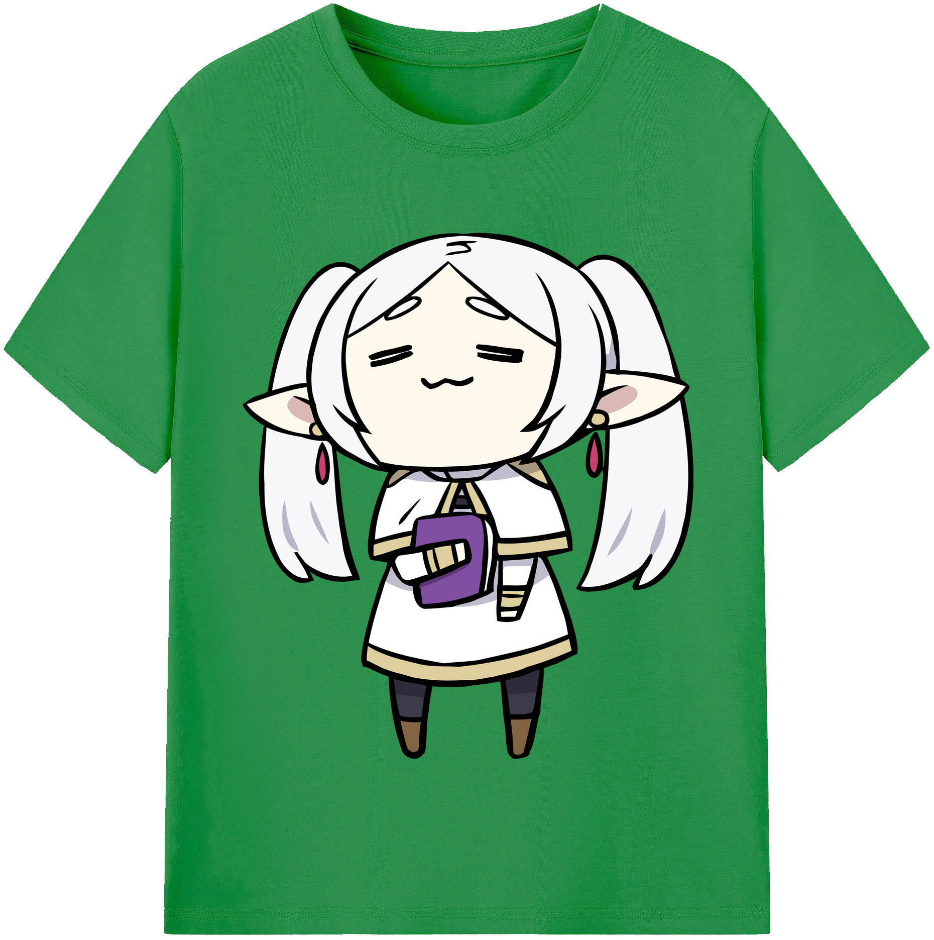 （画像用） 葬送のフリーレン Frieren レディースカジュアルプリントTシャツ（綿100％）