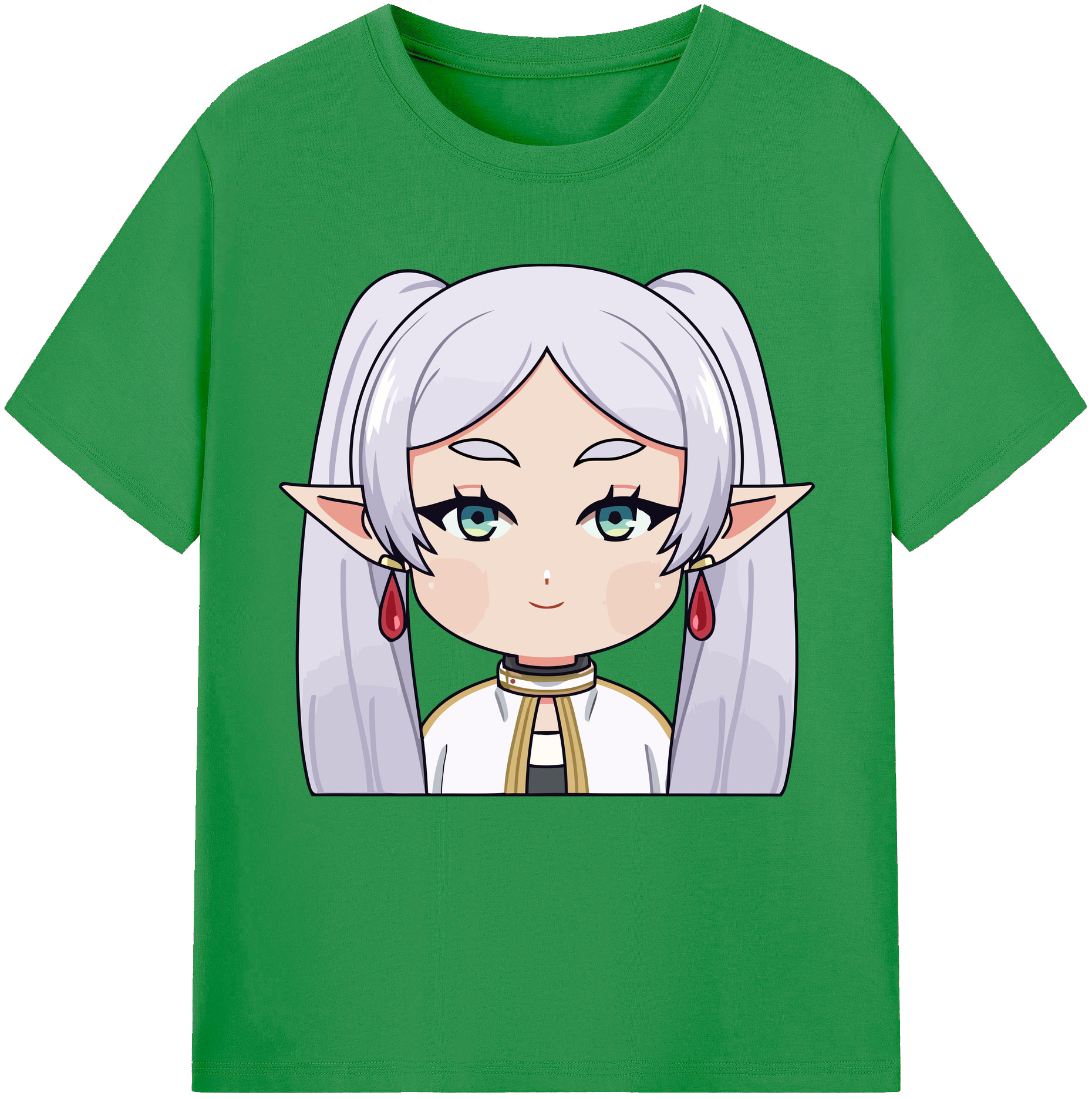 （画像用） 葬送のフリーレン Frieren レディースカジュアルプリントTシャツ（綿100％）