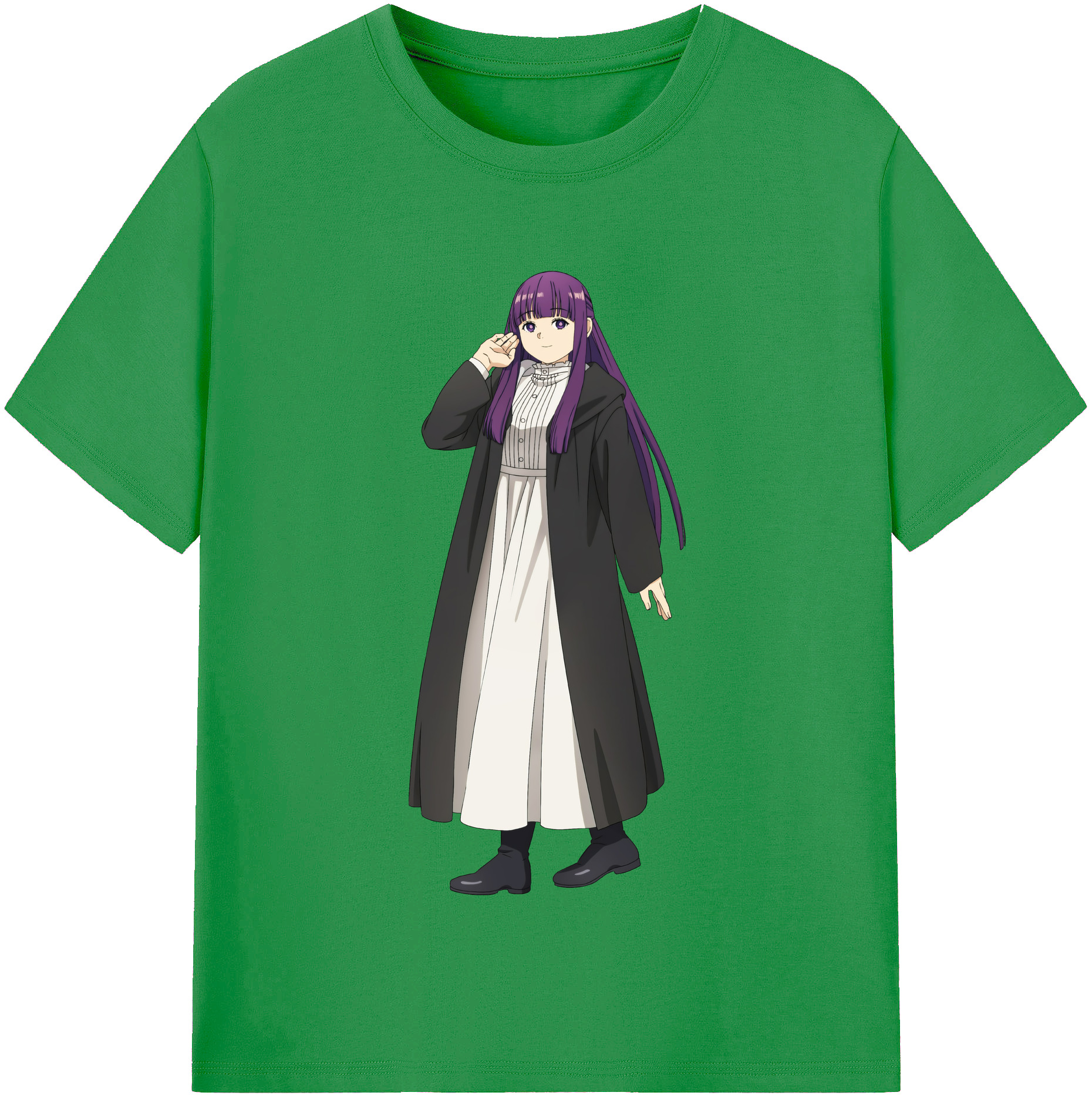 （画像用） 葬送のフリーレン Frieren レディースカジュアルプリントTシャツ（綿100％）