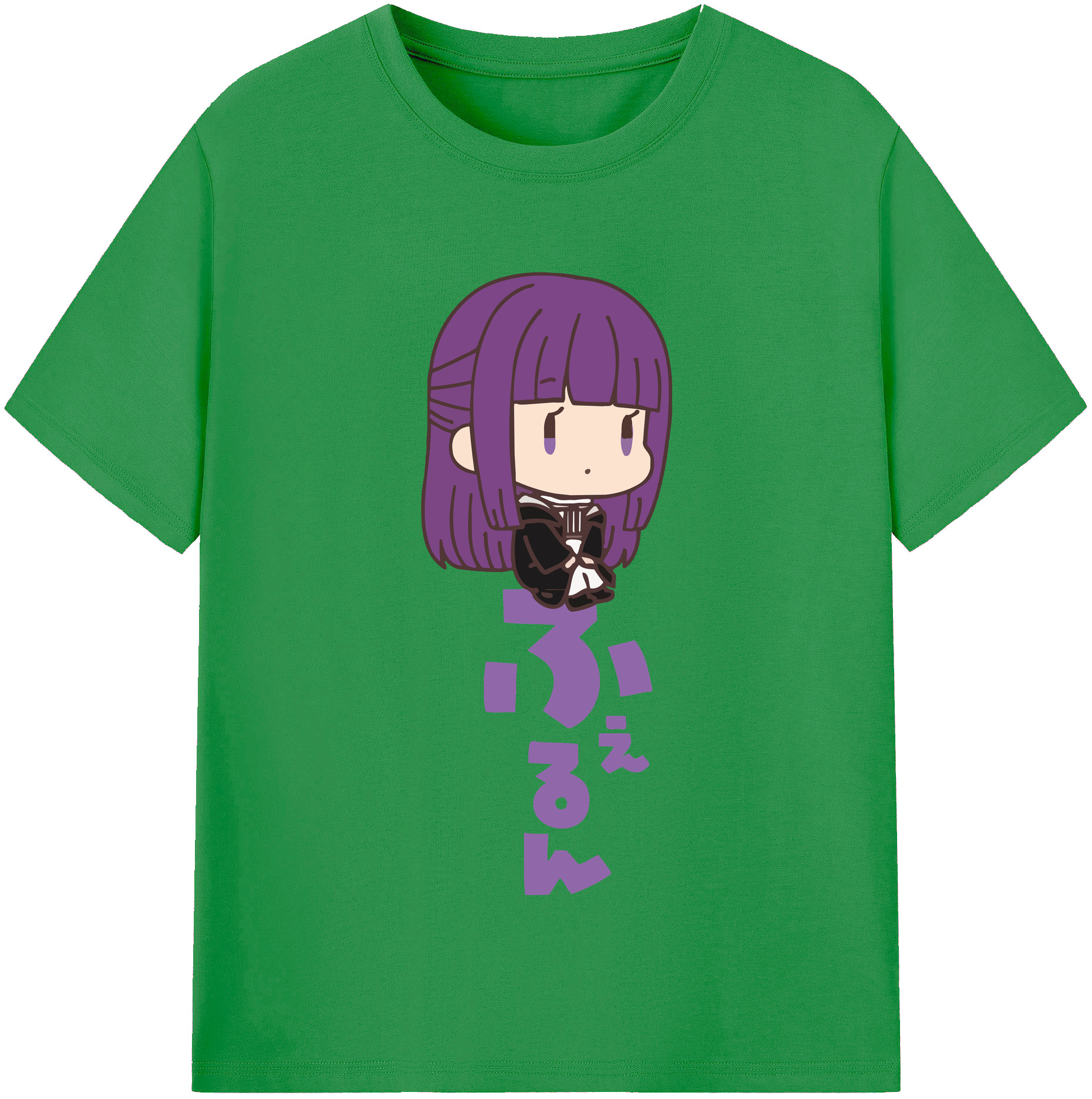 （画像用） 葬送のフリーレン Frieren レディースカジュアルプリントTシャツ（綿100％）
