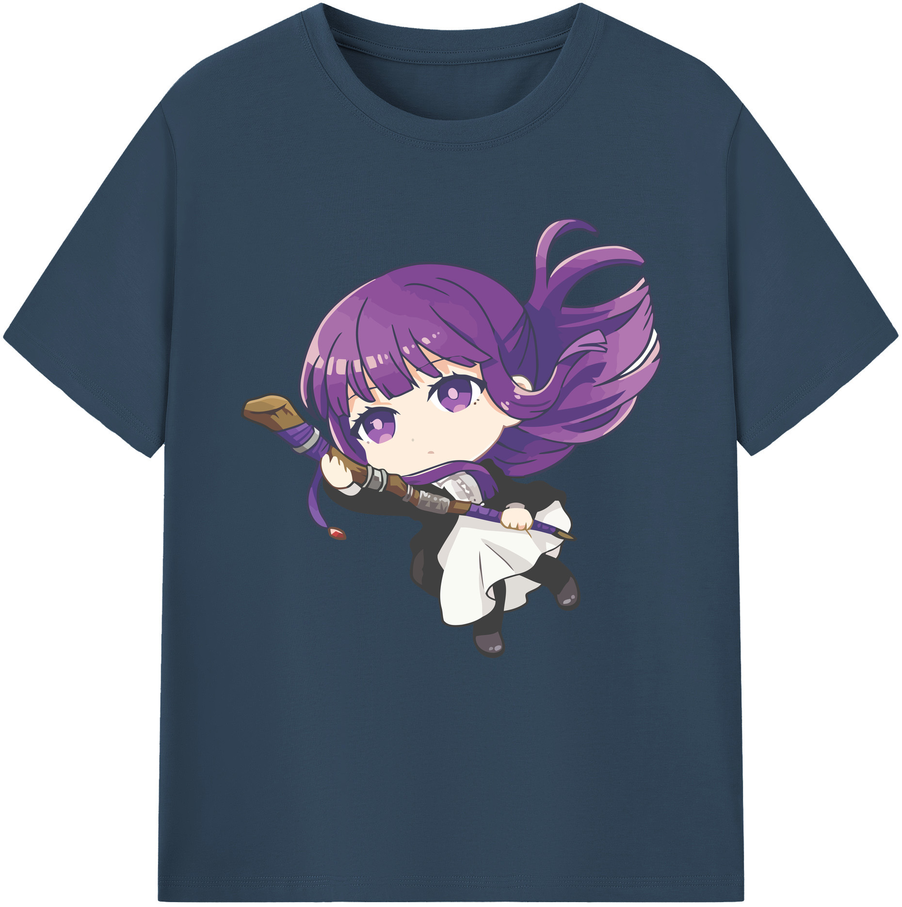（画像用） 葬送のフリーレン Frieren レディースカジュアルプリントTシャツ（綿100％）
