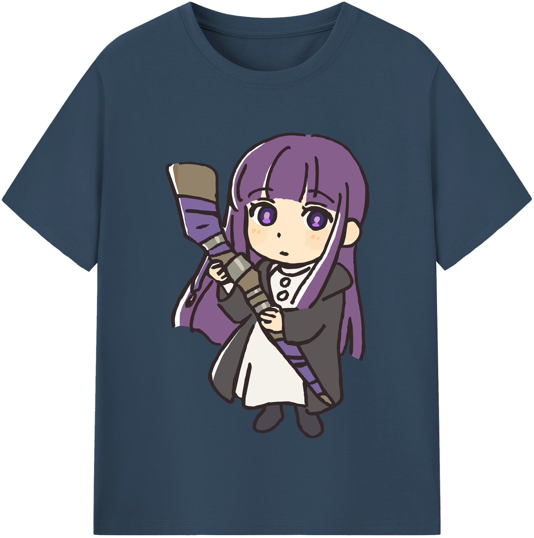 （画像用） 葬送のフリーレン Frieren レディースカジュアルプリントTシャツ（綿100％）