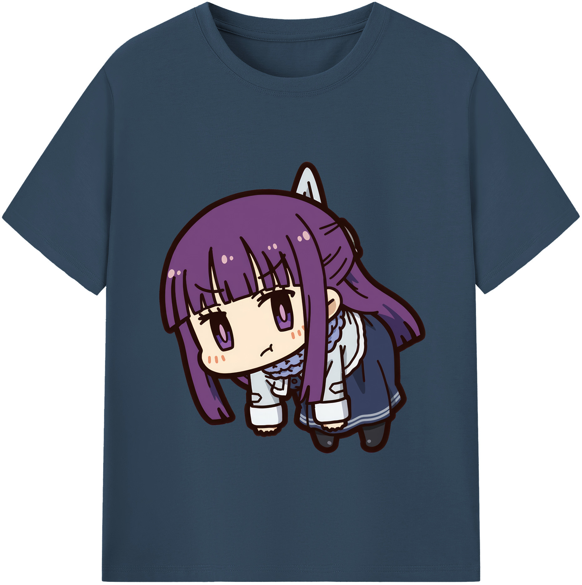 （画像用） 葬送のフリーレン Frieren レディースカジュアルプリントTシャツ（綿100％）