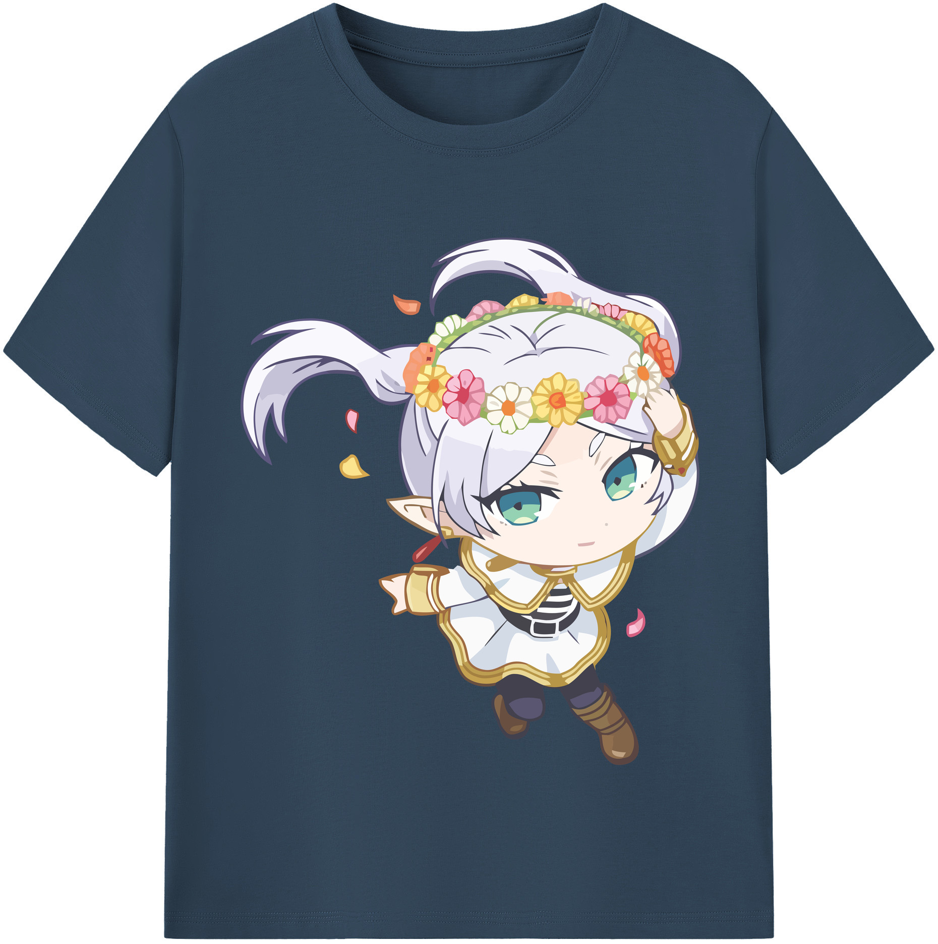 （画像用） 葬送のフリーレン Frieren レディースカジュアルプリントTシャツ（綿100％）