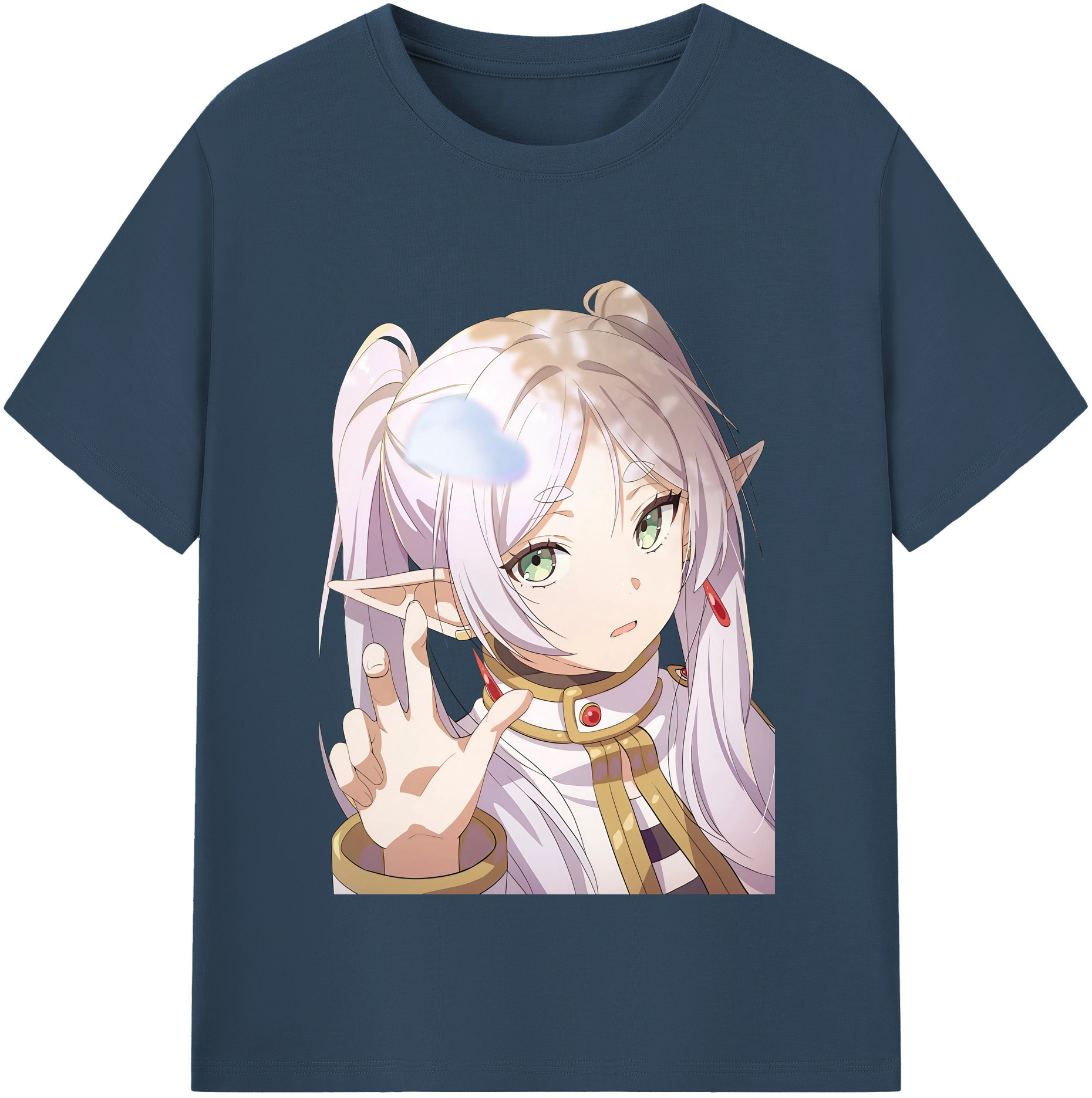 （画像用） 葬送のフリーレン Frieren レディースカジュアルプリントTシャツ（綿100％）