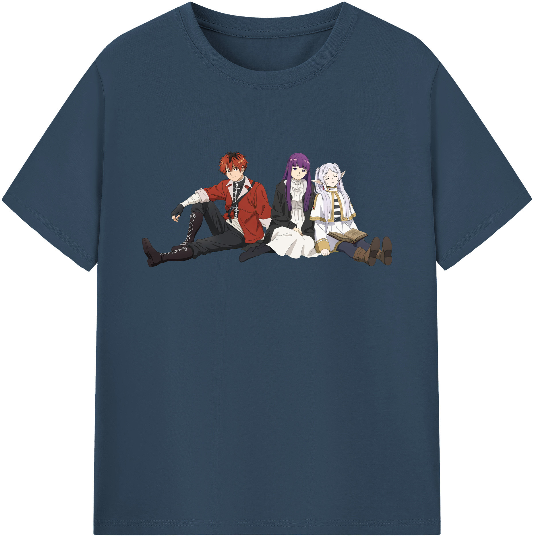 （画像用） 葬送のフリーレン Frieren レディースカジュアルプリントTシャツ（綿100％）