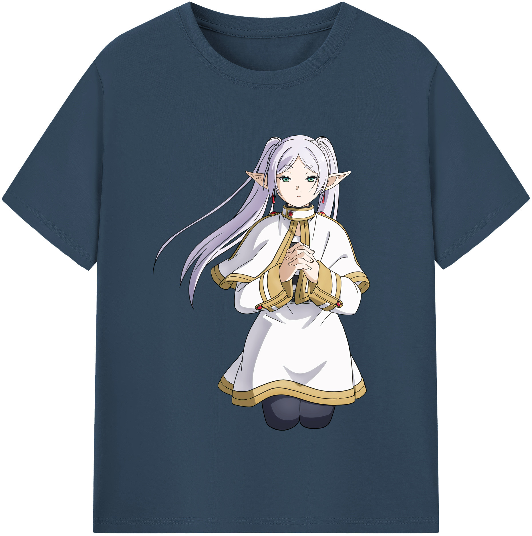 （画像用） 葬送のフリーレン Frieren レディースカジュアルプリントTシャツ（綿100％）