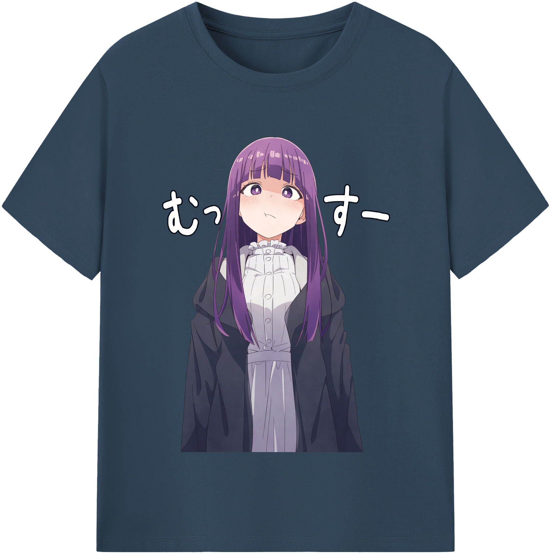 （画像用） 葬送のフリーレン Frieren レディースカジュアルプリントTシャツ（綿100％）