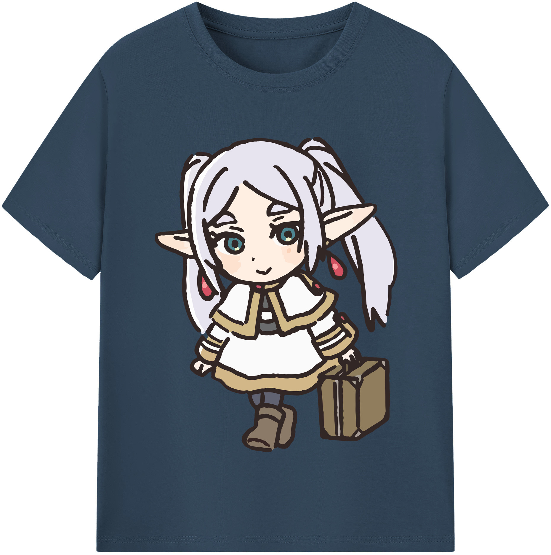 （画像用） 葬送のフリーレン Frieren レディースカジュアルプリントTシャツ（綿100％）
