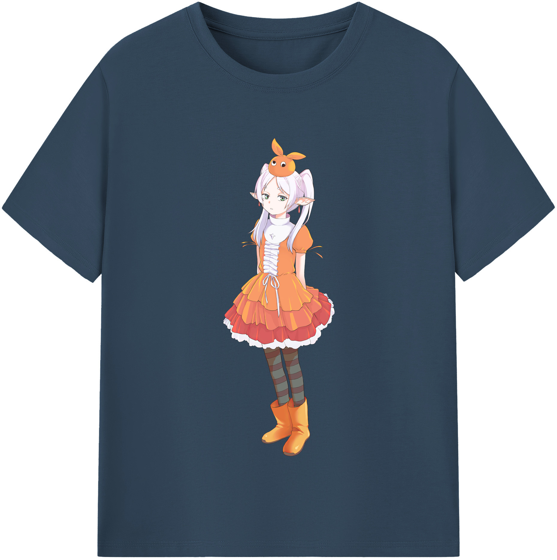（画像用） 葬送のフリーレン Frieren レディースカジュアルプリントTシャツ（綿100％）