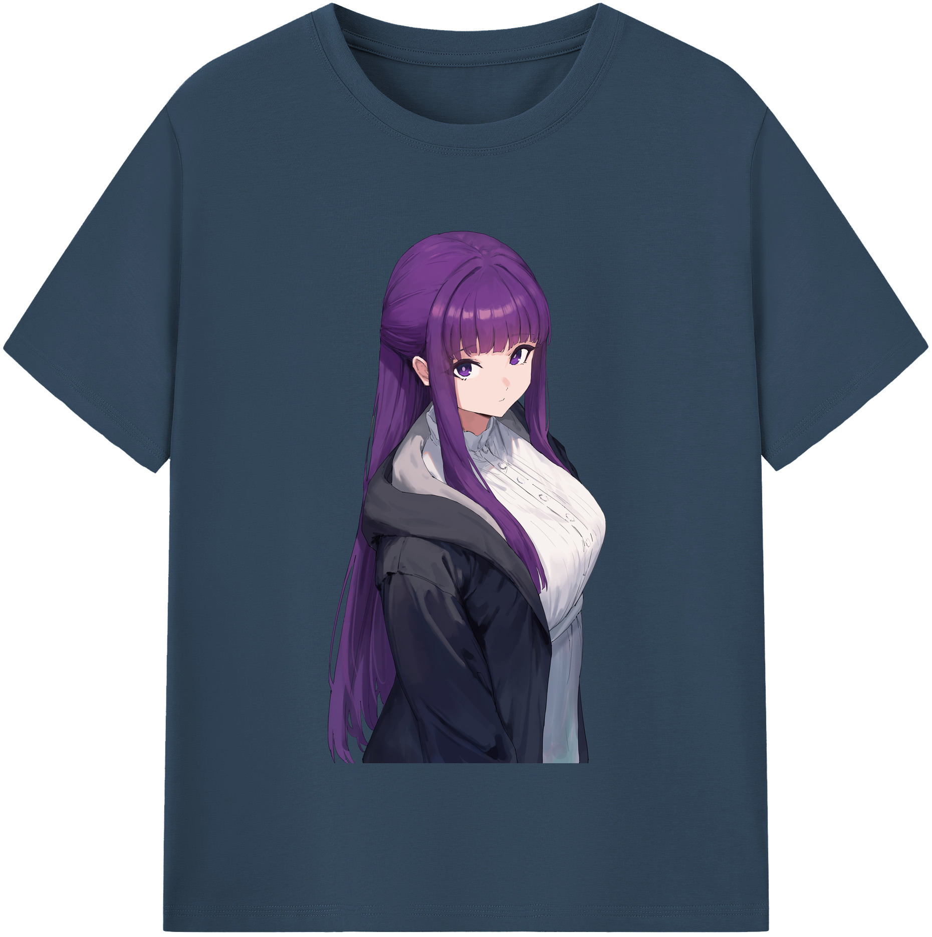 （画像用） 葬送のフリーレン Frieren レディースカジュアルプリントTシャツ（綿100％）