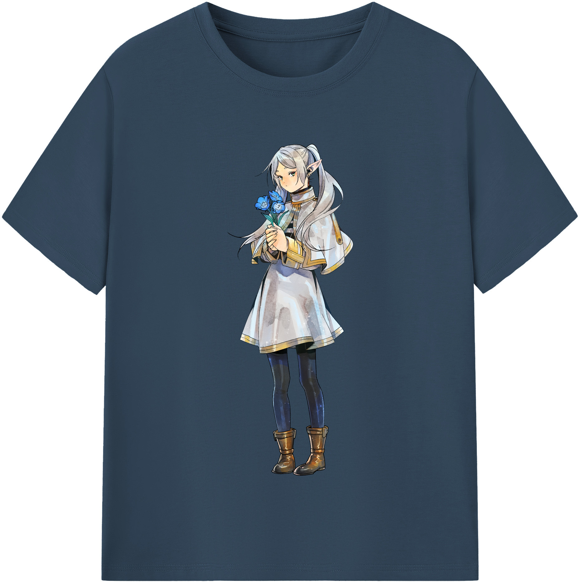 （画像用） 葬送のフリーレン Frieren レディースカジュアルプリントTシャツ（綿100％）