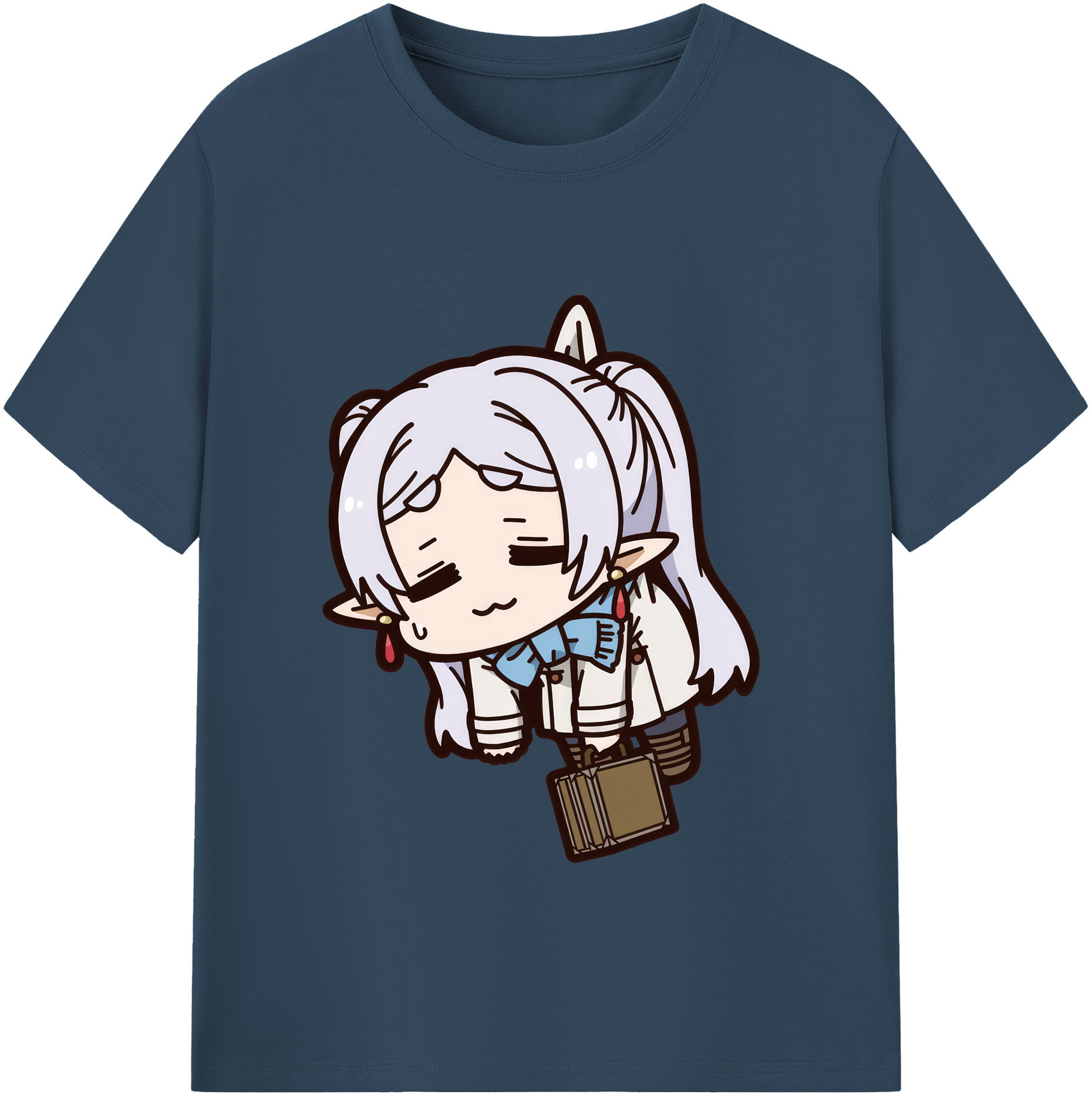 （画像用） 葬送のフリーレン Frieren レディースカジュアルプリントTシャツ（綿100％）