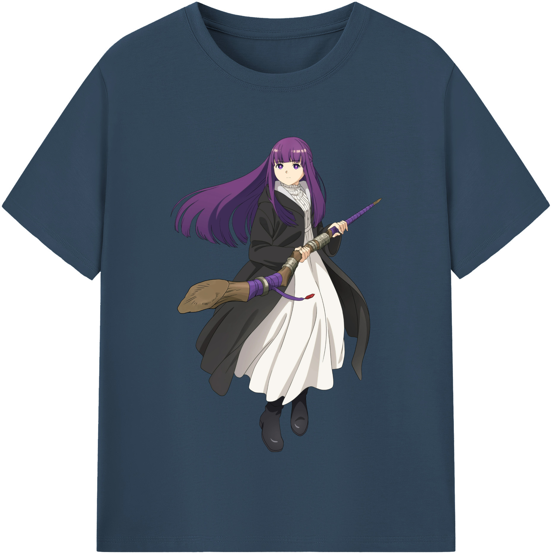 （画像用） 葬送のフリーレン Frieren レディースカジュアルプリントTシャツ（綿100％）
