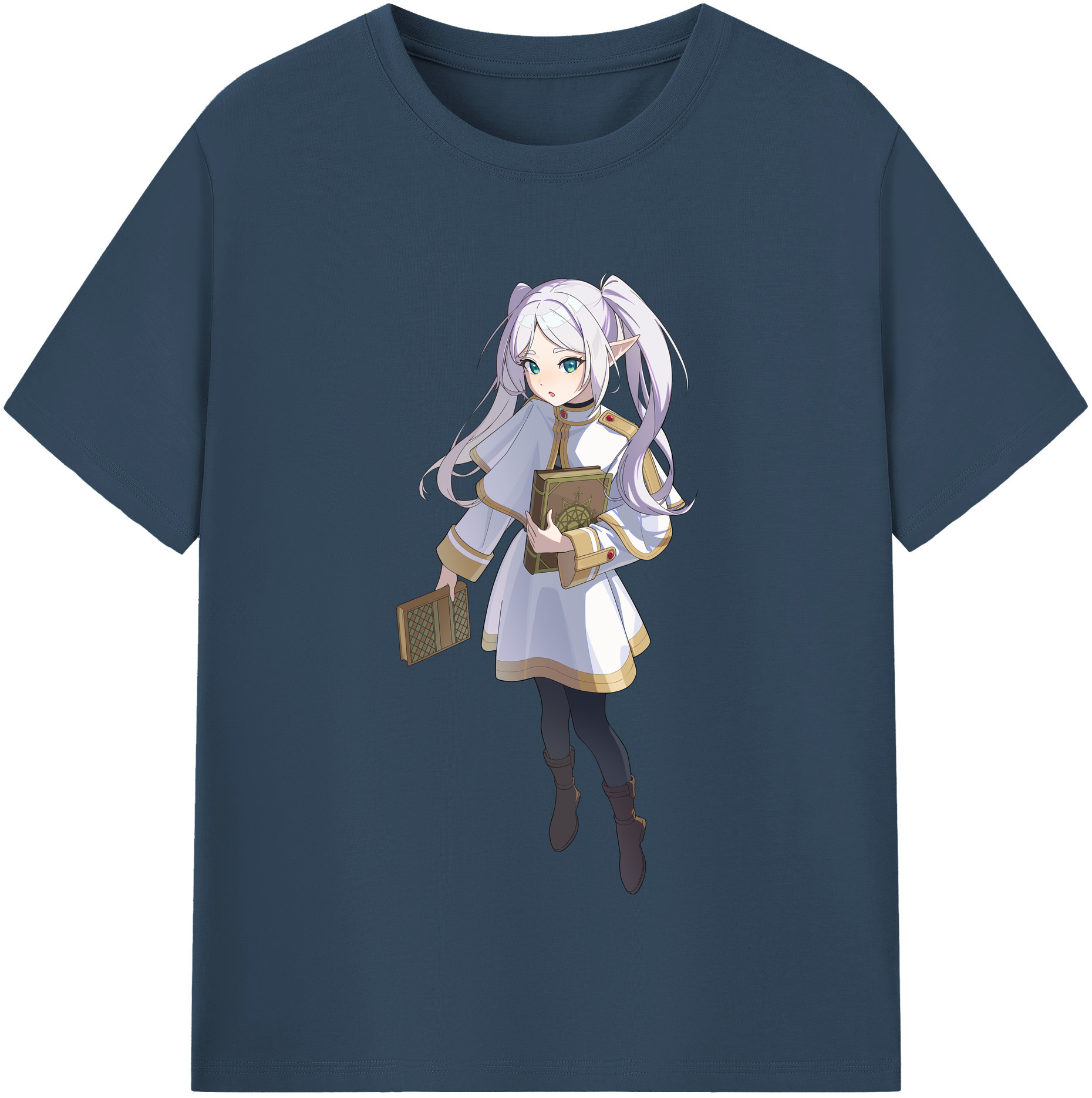 （画像用） 葬送のフリーレン Frieren レディースカジュアルプリントTシャツ（綿100％）