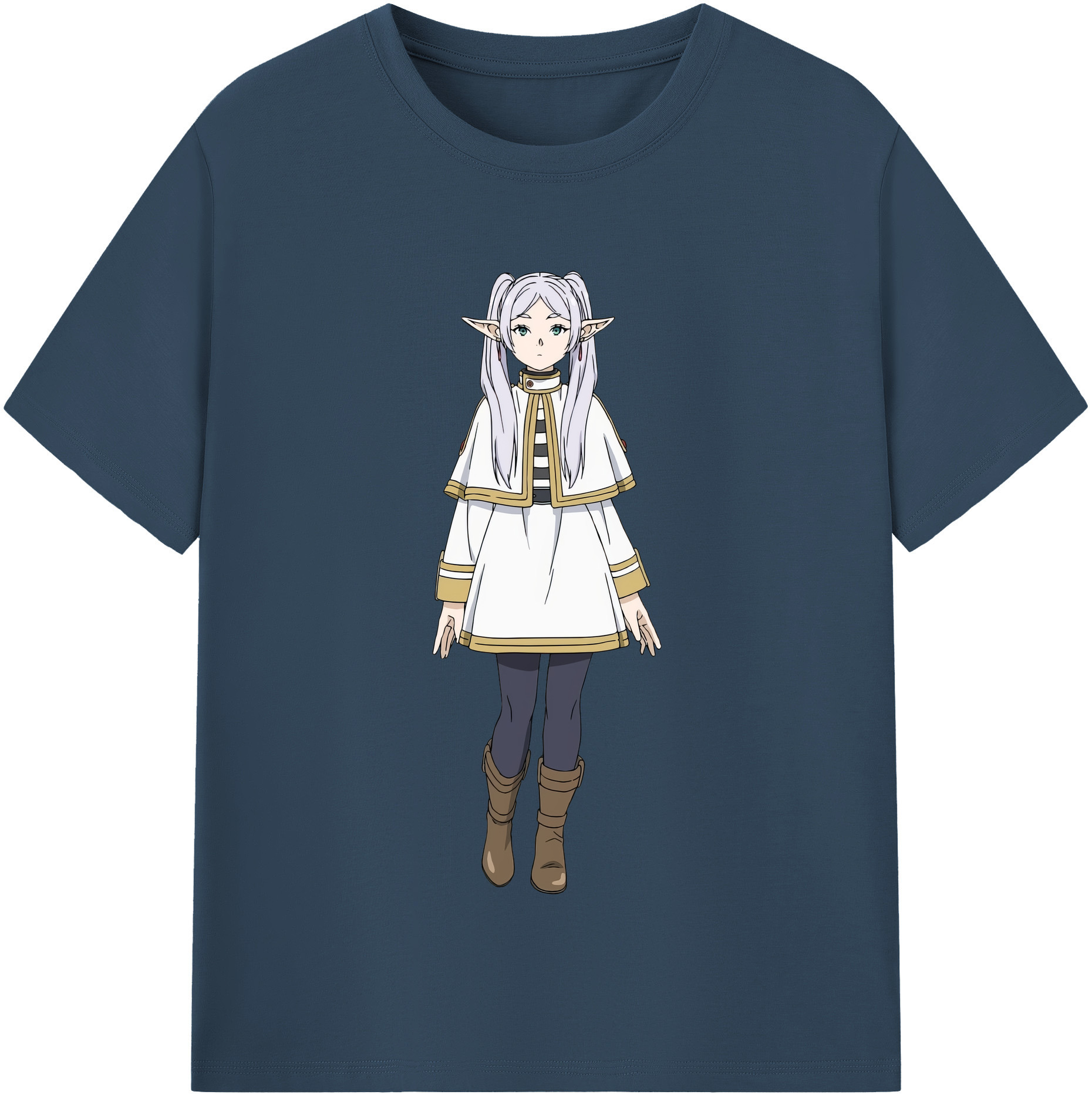 （画像用） 葬送のフリーレン Frieren レディースカジュアルプリントTシャツ（綿100％）