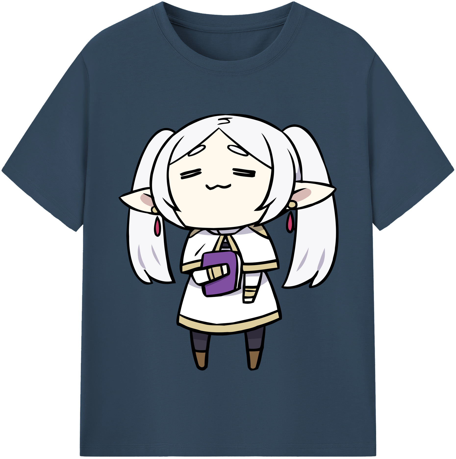 （画像用） 葬送のフリーレン Frieren レディースカジュアルプリントTシャツ（綿100％）
