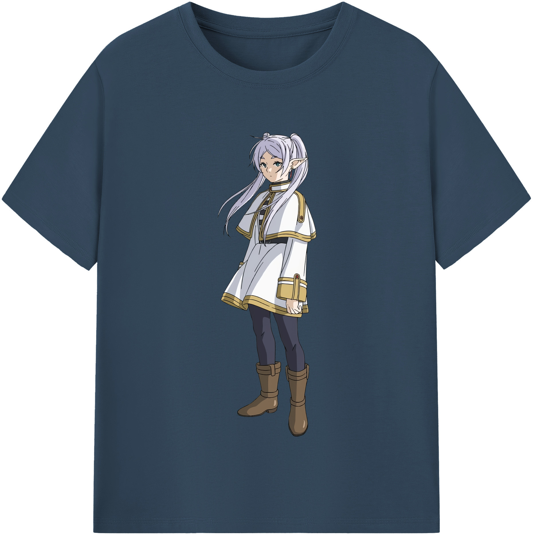 （画像用） 葬送のフリーレン Frieren レディースカジュアルプリントTシャツ（綿100％）