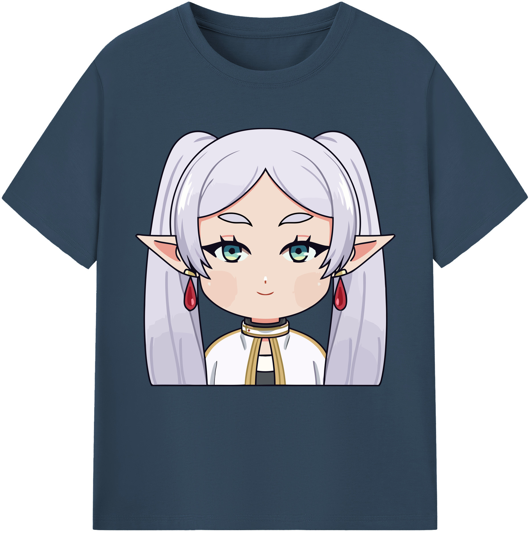 （画像用） 葬送のフリーレン Frieren レディースカジュアルプリントTシャツ（綿100％）