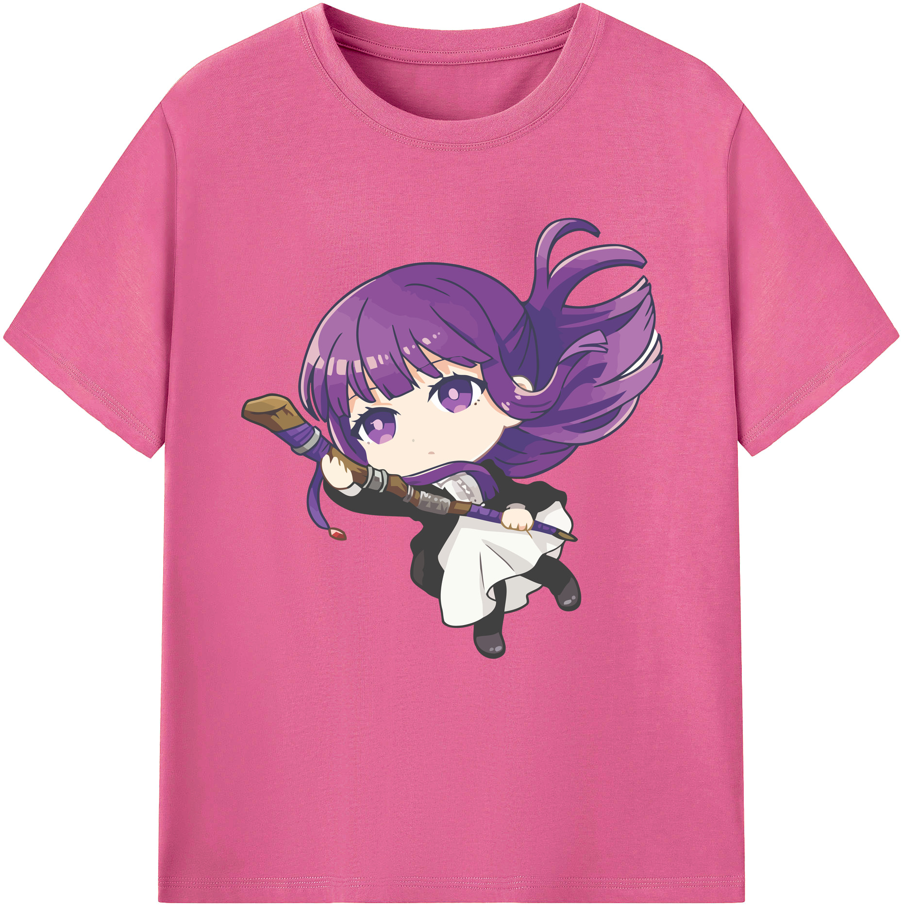 （画像用） 葬送のフリーレン Frieren レディースカジュアルプリントTシャツ（綿100％）