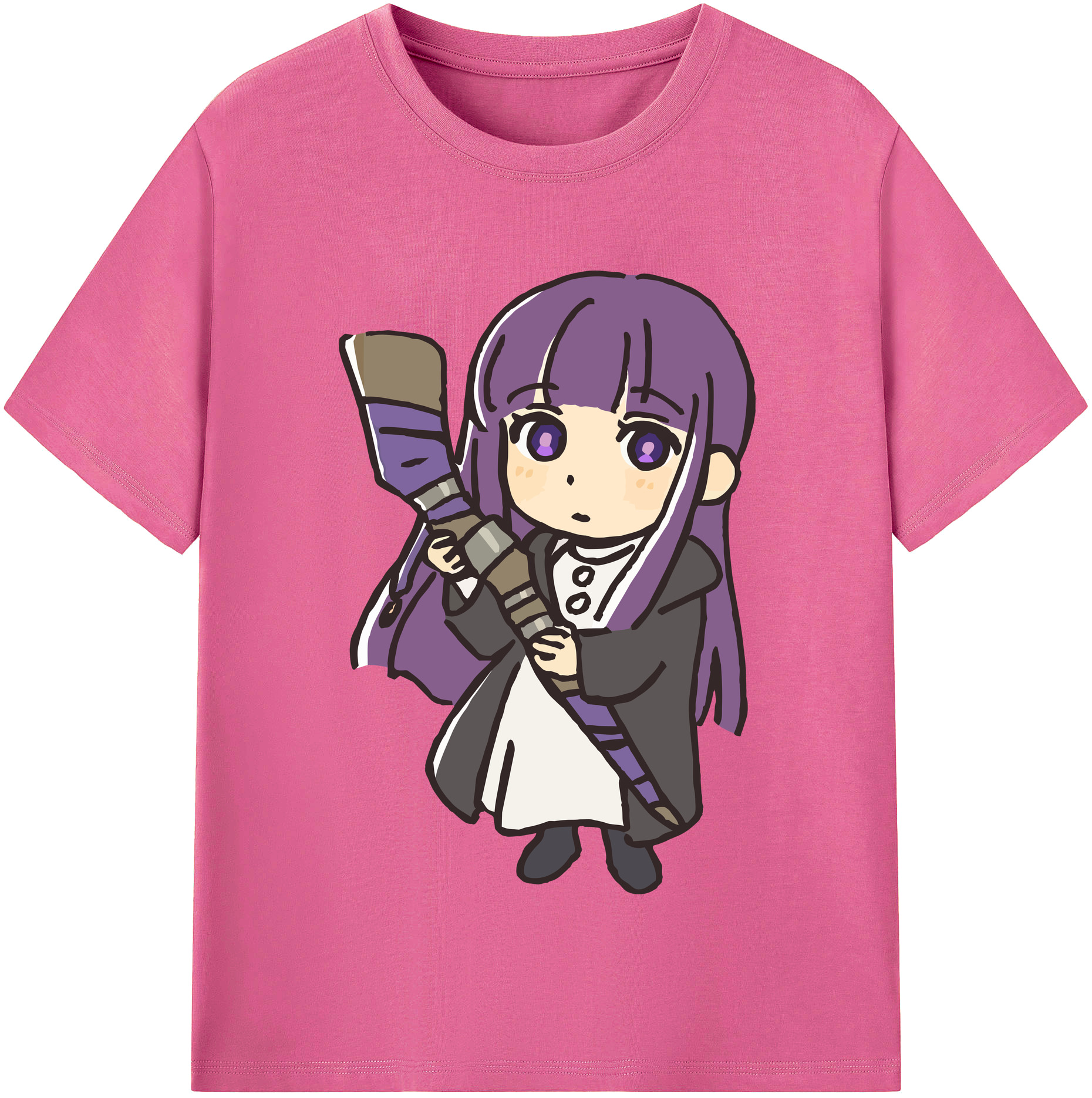 （画像用） 葬送のフリーレン Frieren レディースカジュアルプリントTシャツ（綿100％）