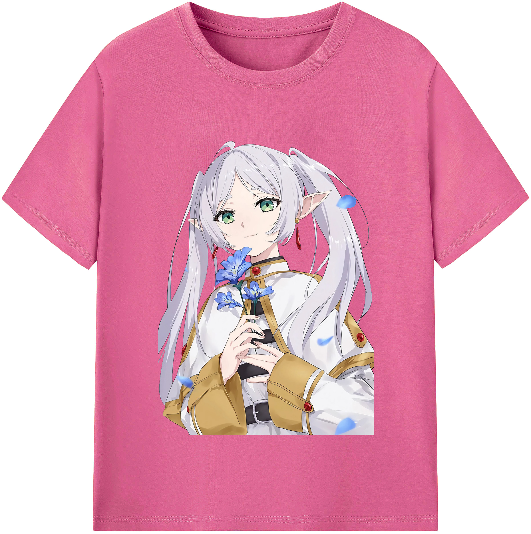 （画像用） 葬送のフリーレン Frieren レディースカジュアルプリントTシャツ（綿100％）