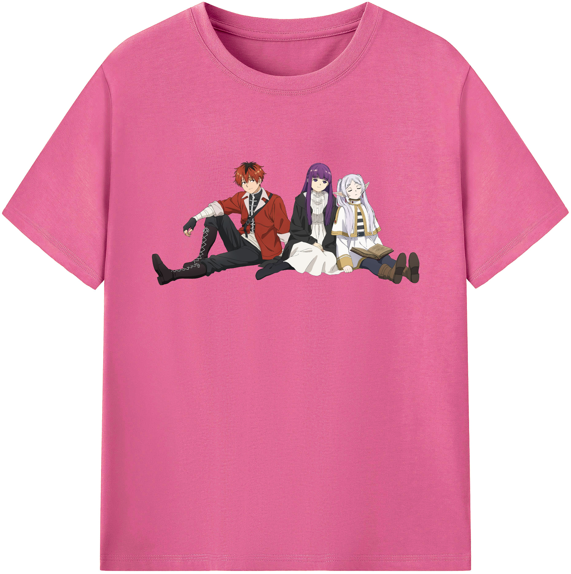 （画像用） 葬送のフリーレン Frieren レディースカジュアルプリントTシャツ（綿100％）