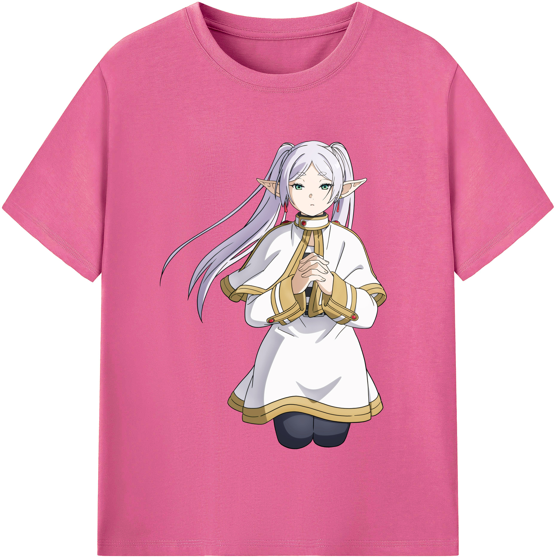 （画像用） 葬送のフリーレン Frieren レディースカジュアルプリントTシャツ（綿100％）