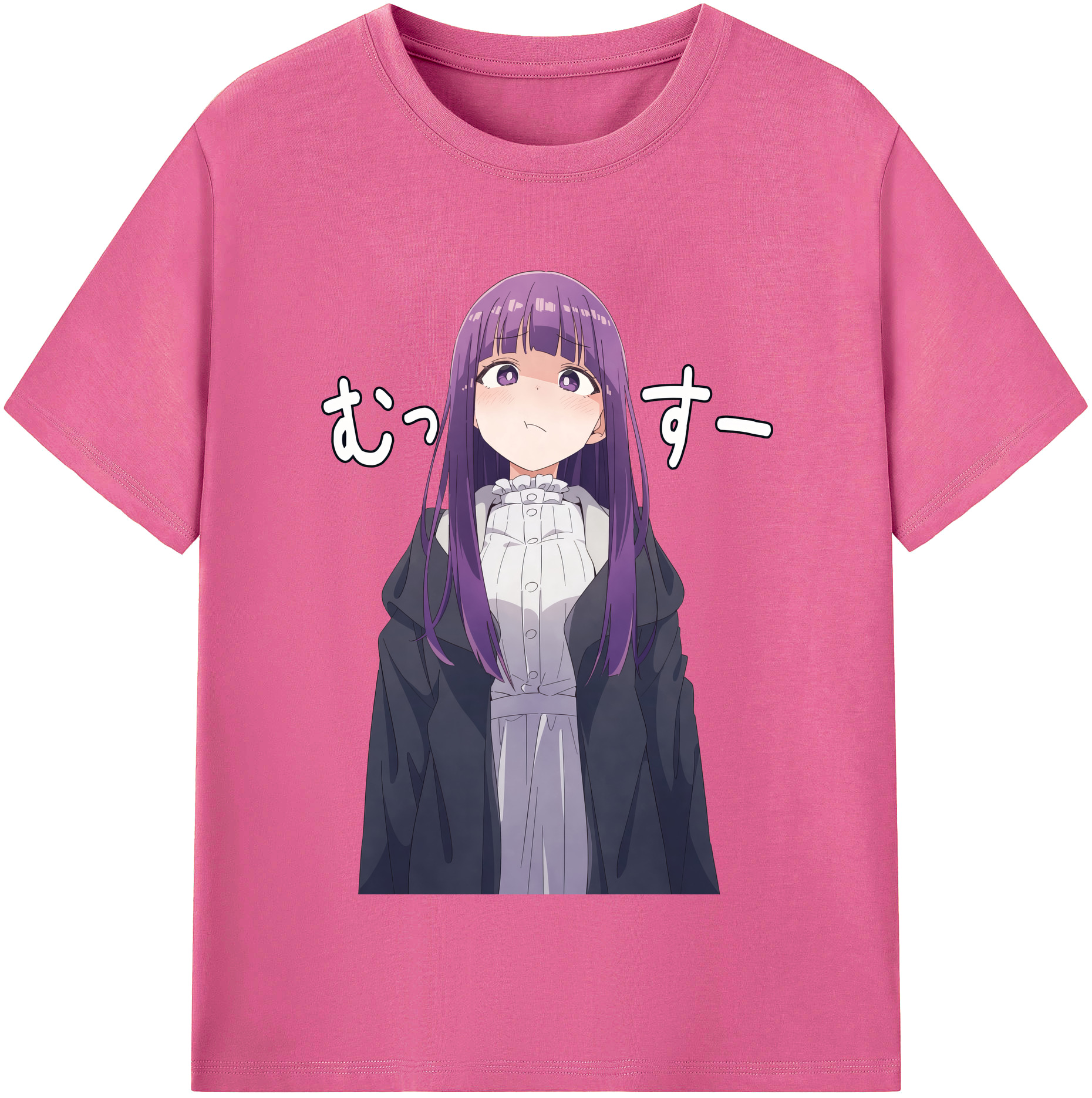 （画像用） 葬送のフリーレン Frieren レディースカジュアルプリントTシャツ（綿100％）