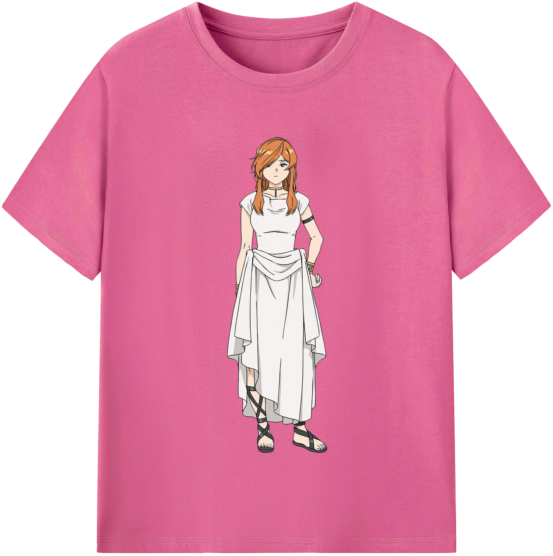 （画像用） 葬送のフリーレン Frieren レディースカジュアルプリントTシャツ（綿100％）
