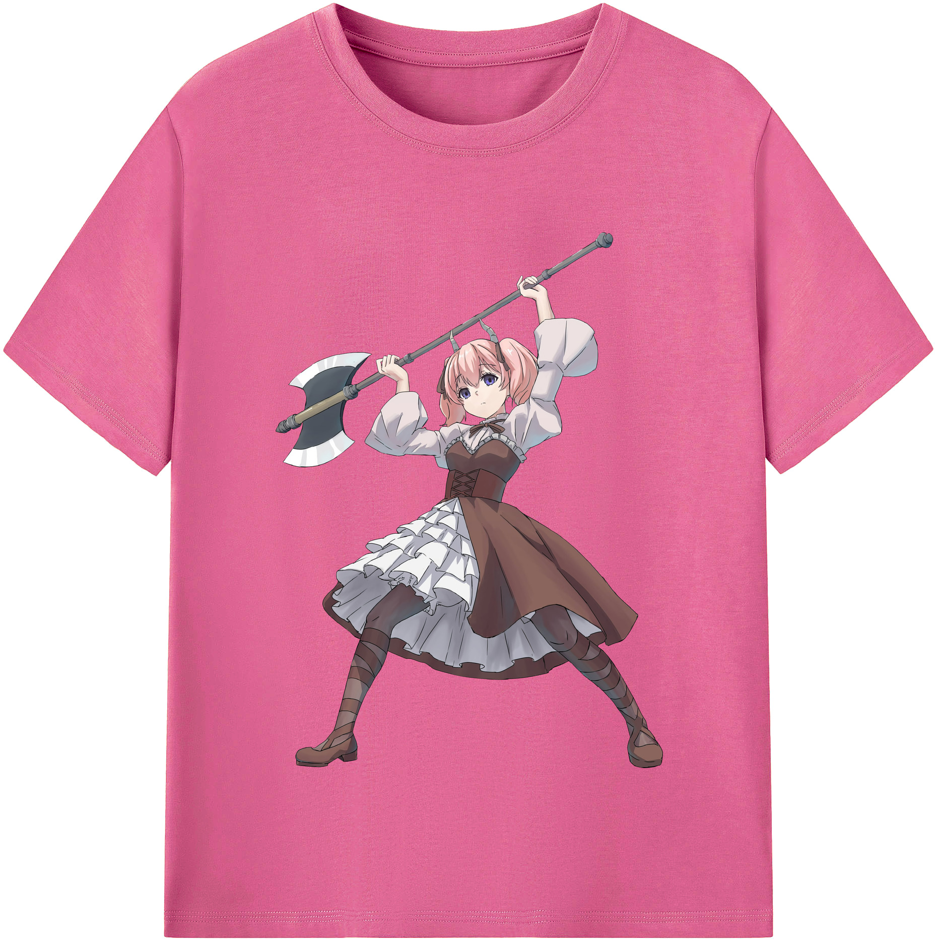 （画像用） 葬送のフリーレン Frieren レディースカジュアルプリントTシャツ（綿100％）