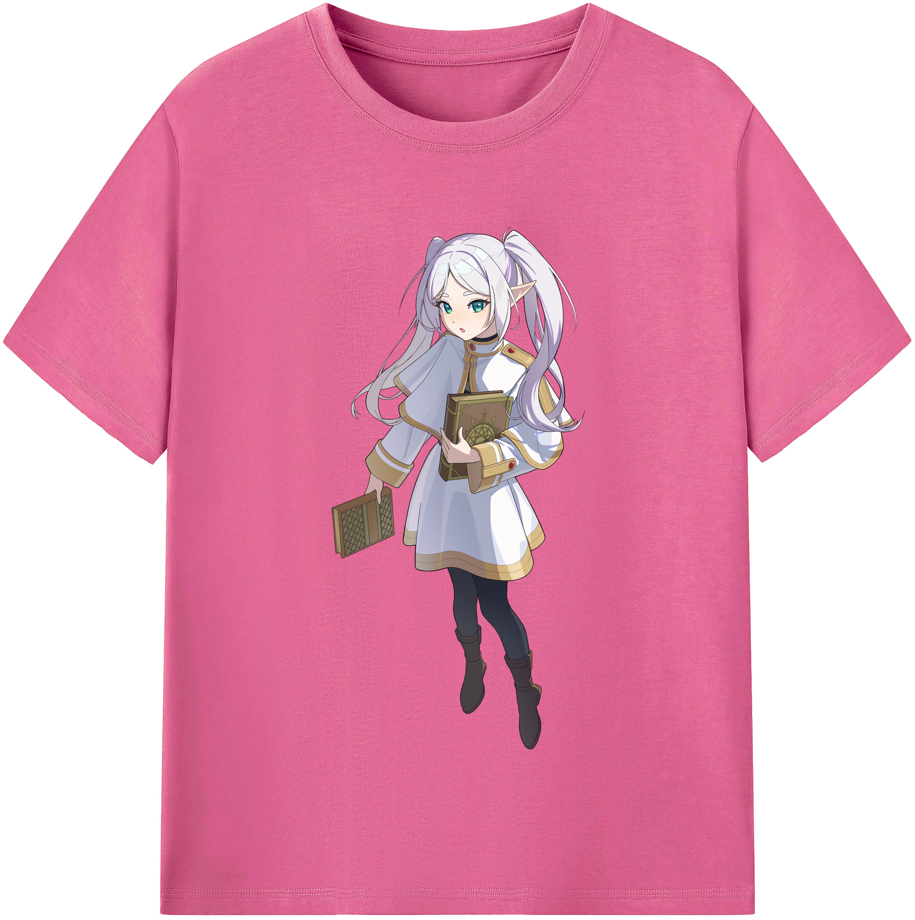 （画像用） 葬送のフリーレン Frieren レディースカジュアルプリントTシャツ（綿100％）