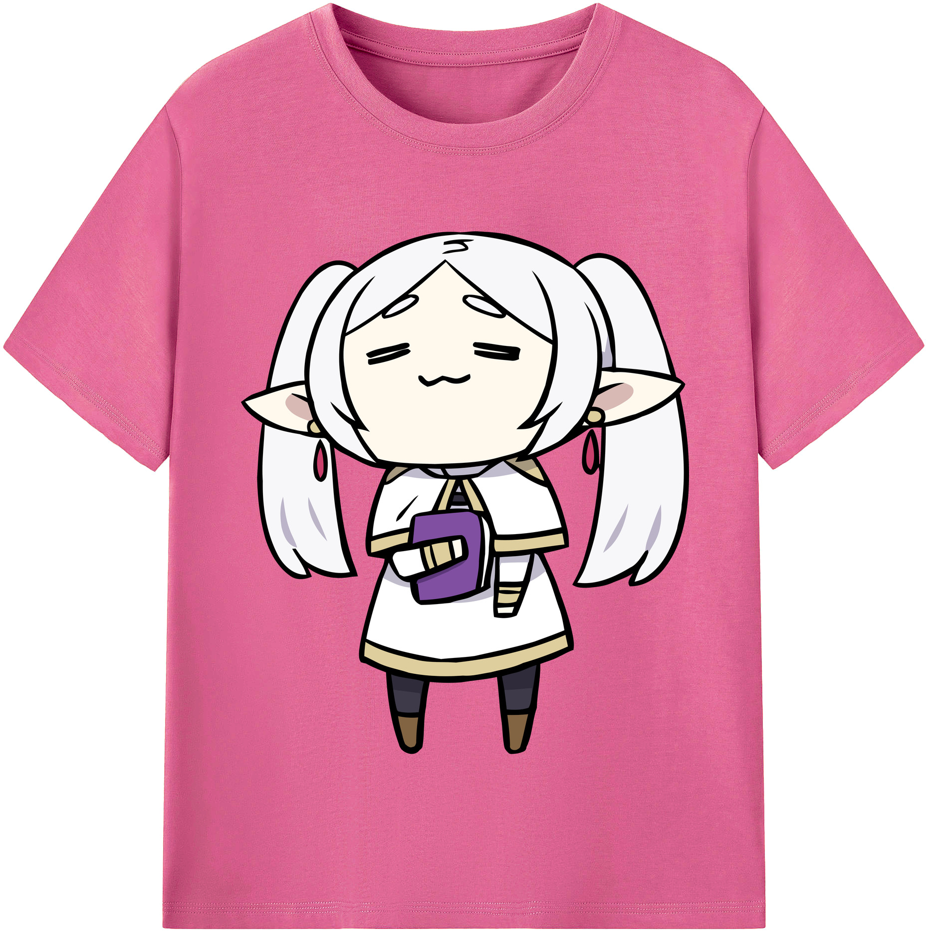 （画像用） 葬送のフリーレン Frieren レディースカジュアルプリントTシャツ（綿100％）