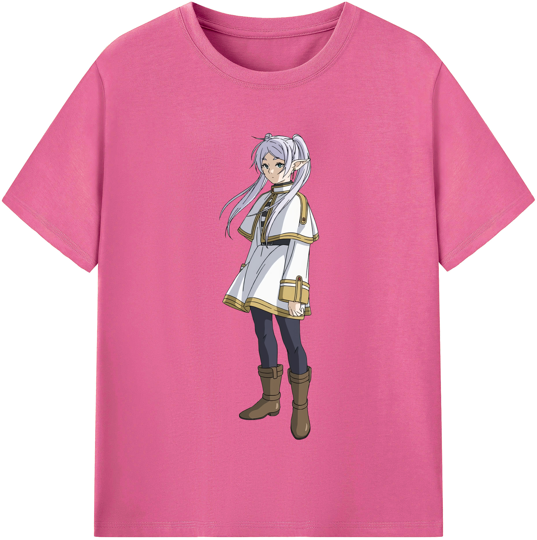 （画像用） 葬送のフリーレン Frieren レディースカジュアルプリントTシャツ（綿100％）