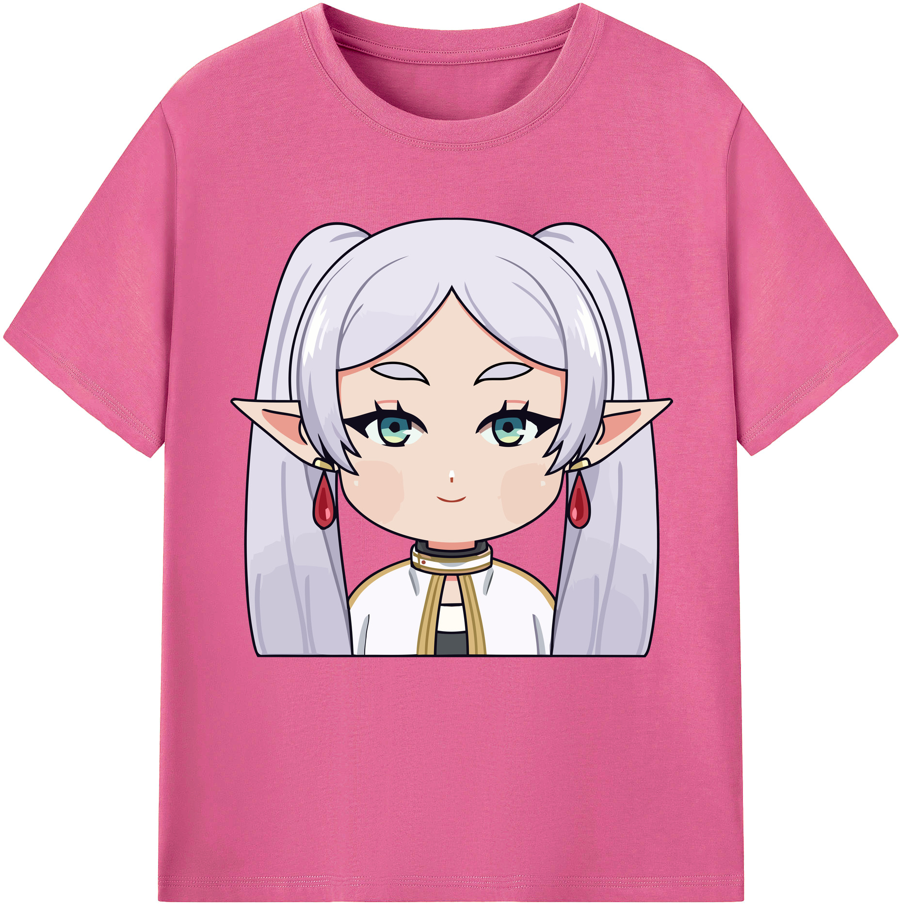 （画像用） 葬送のフリーレン Frieren レディースカジュアルプリントTシャツ（綿100％）