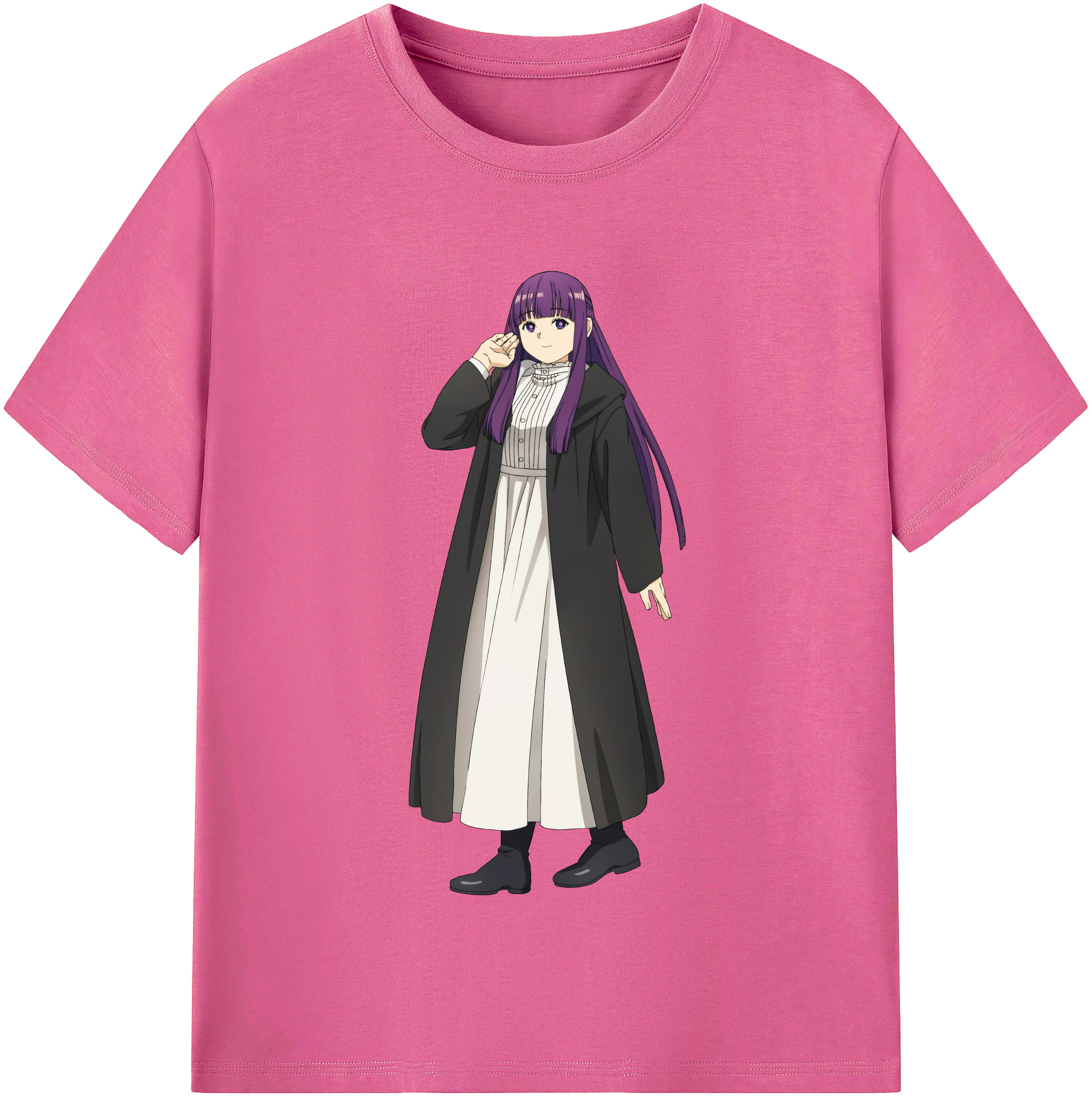 （画像用） 葬送のフリーレン Frieren レディースカジュアルプリントTシャツ（綿100％）