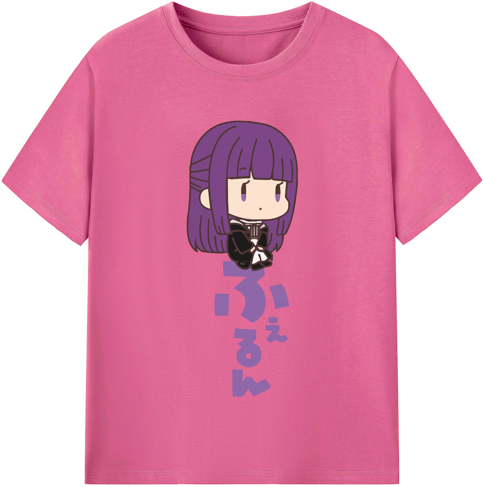 （画像用） 葬送のフリーレン Frieren レディースカジュアルプリントTシャツ（綿100％）