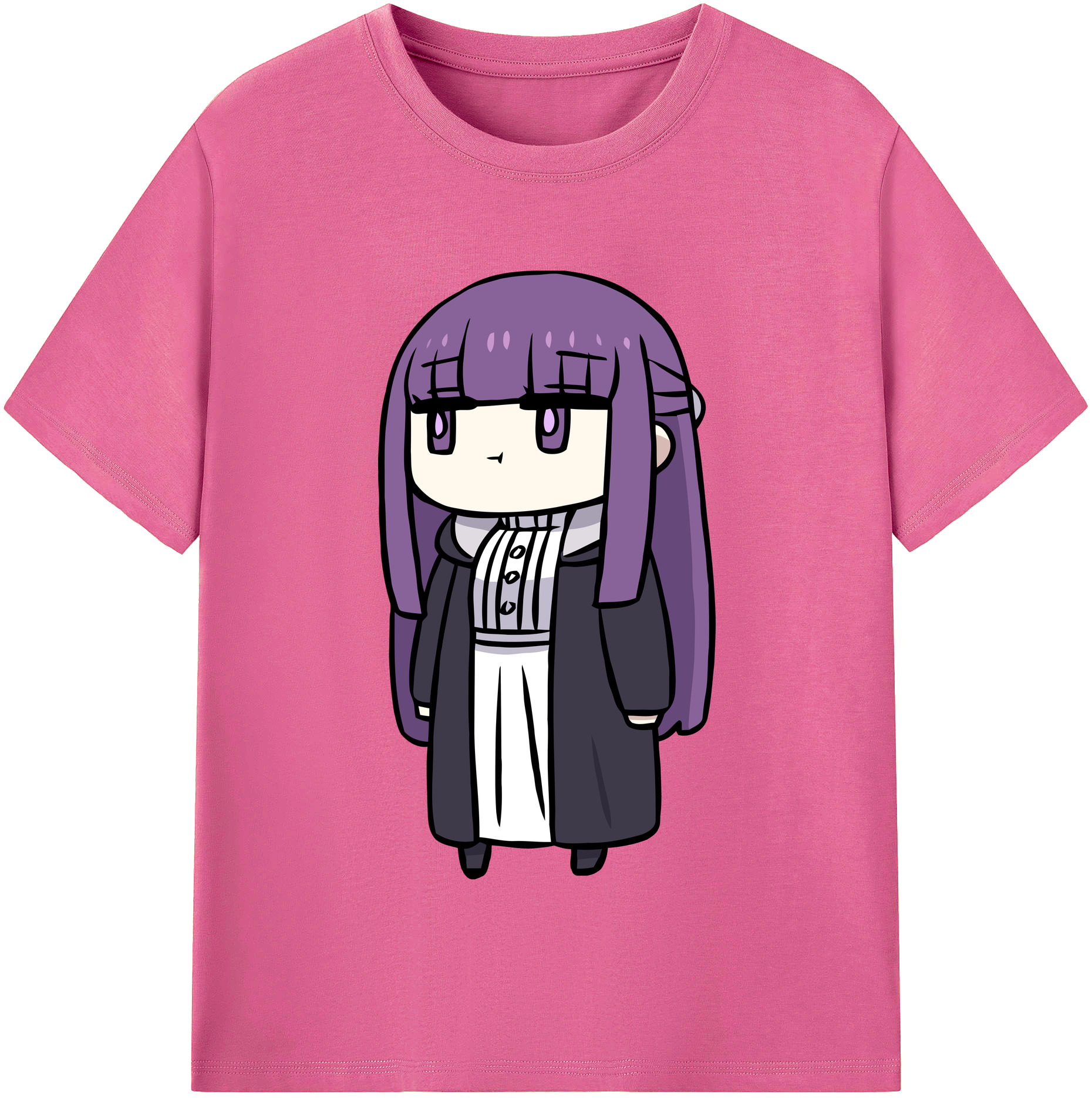 （画像用） 葬送のフリーレン Frieren レディースカジュアルプリントTシャツ（綿100％）