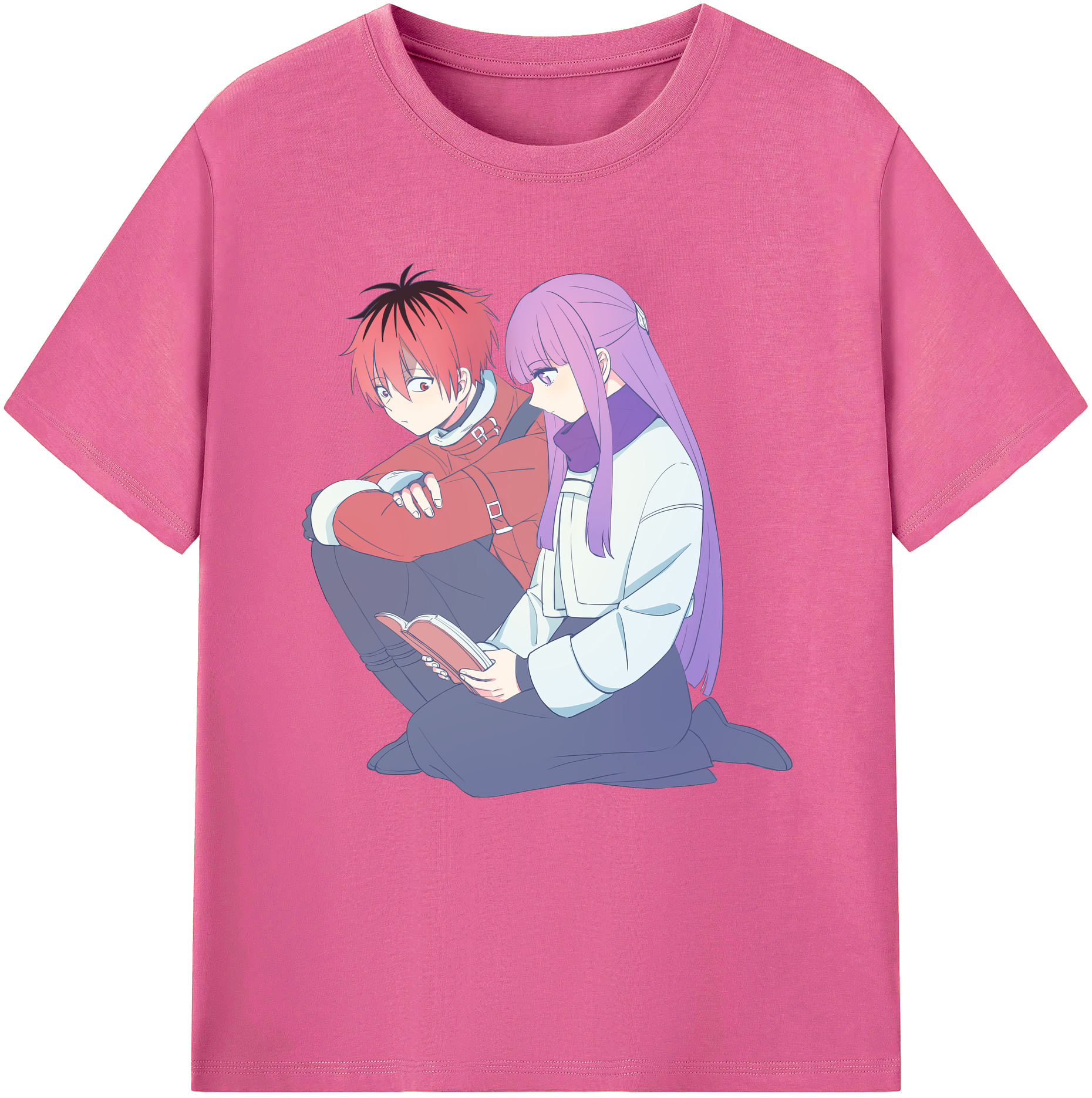 （画像用） 葬送のフリーレン Frieren レディースカジュアルプリントTシャツ（綿100％）