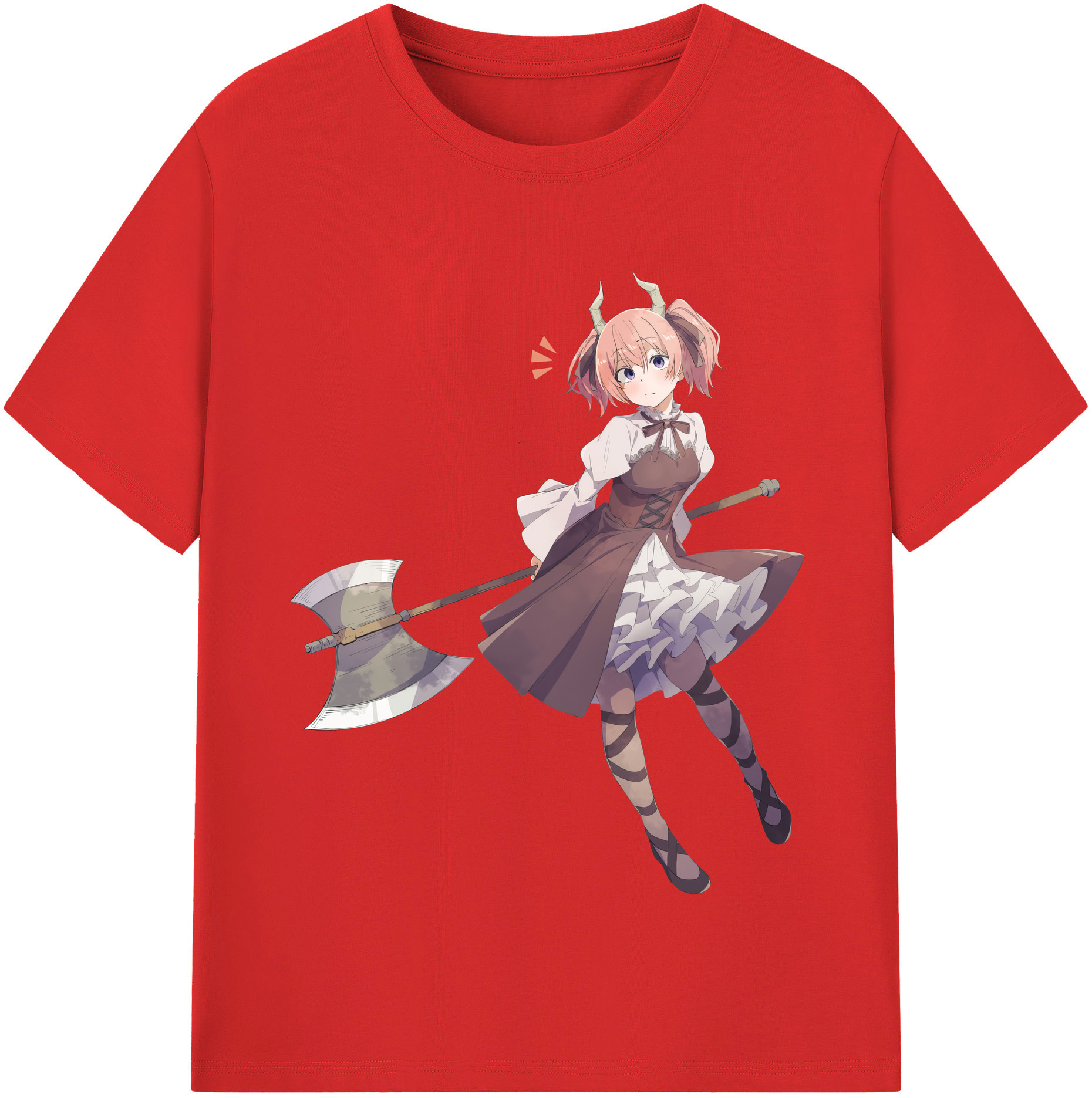 （画像用） 葬送のフリーレン Frieren レディースカジュアルプリントTシャツ（綿100％）
