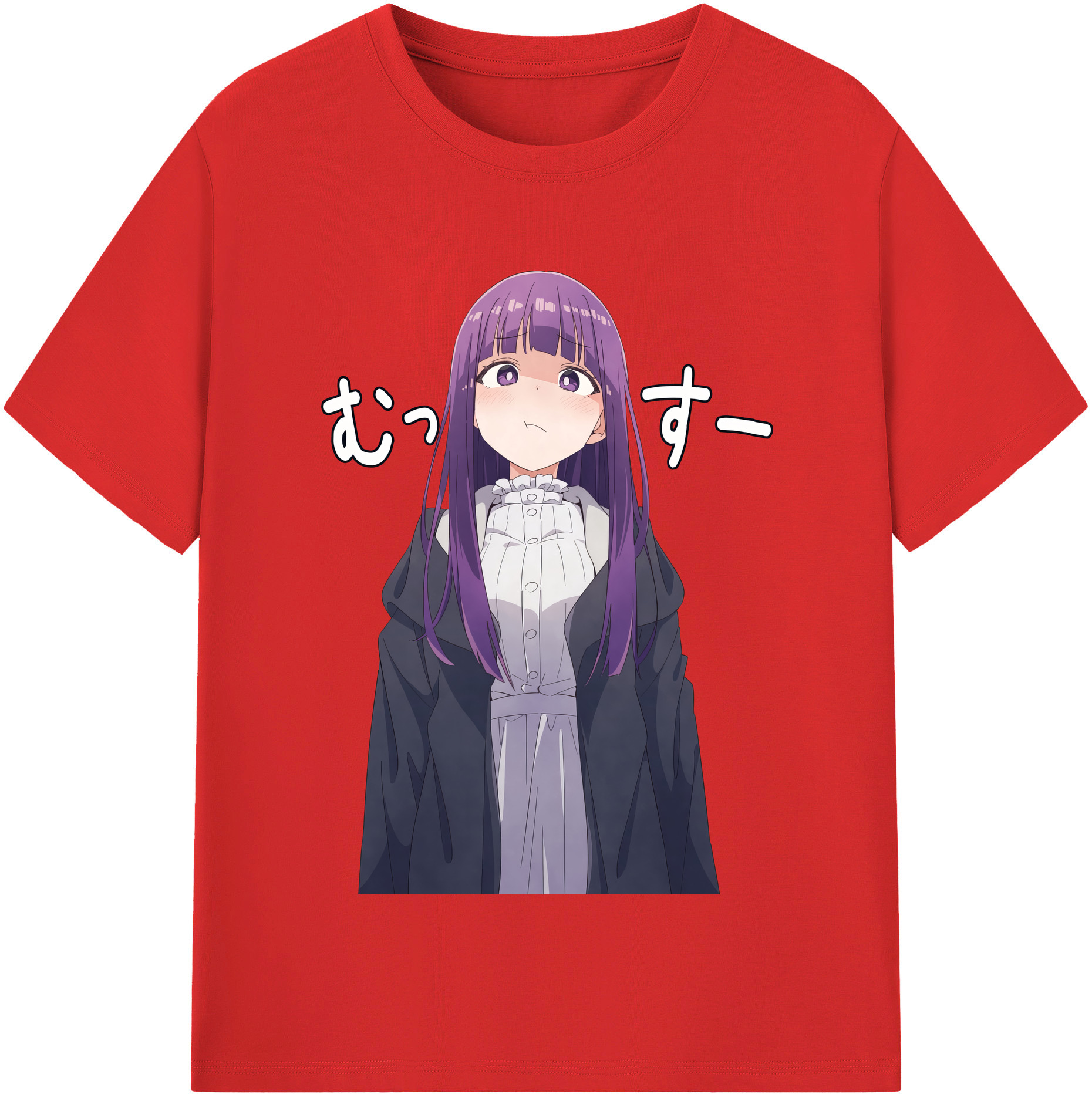 （画像用） 葬送のフリーレン Frieren レディースカジュアルプリントTシャツ（綿100％）