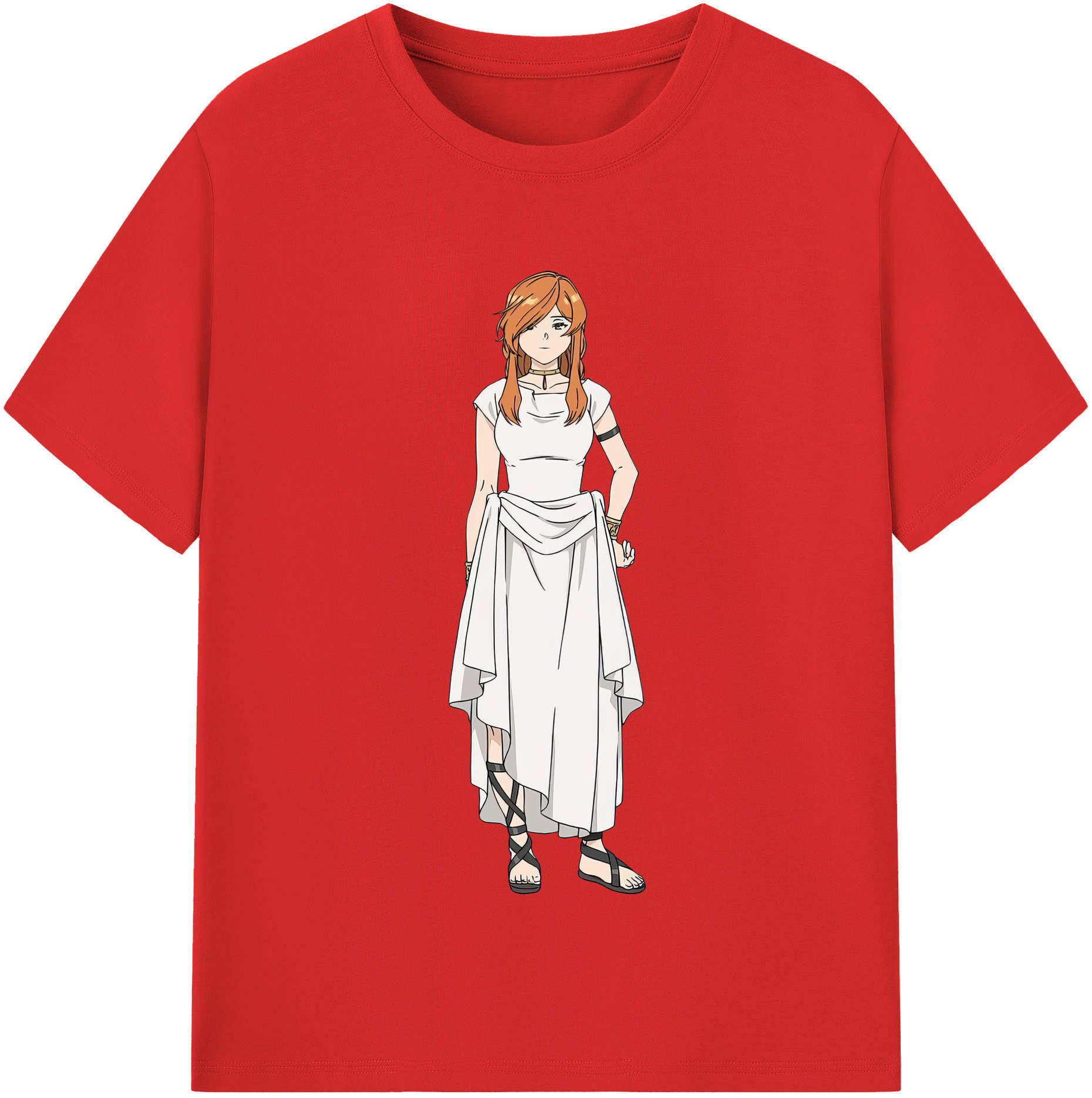 （画像用） 葬送のフリーレン Frieren レディースカジュアルプリントTシャツ（綿100％）