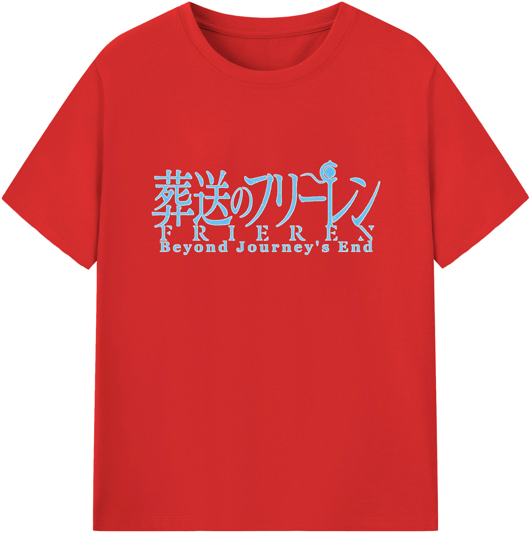 （画像用） 葬送のフリーレン Frieren レディースカジュアルプリントTシャツ（綿100％）